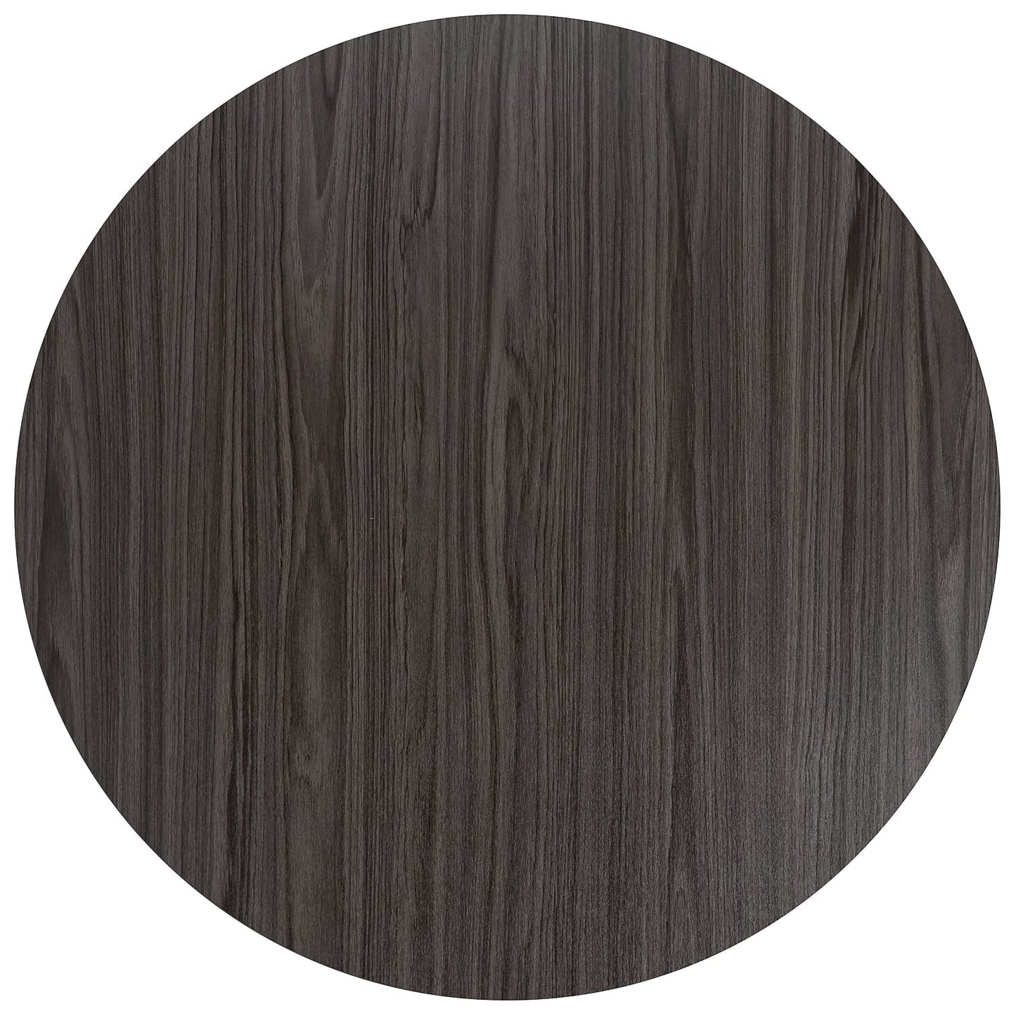 Flash Furniture Chapman 36" Round Multipurpose Conference Table, Business Meeting Table for Office and Conference Rooms, Rustic Gray