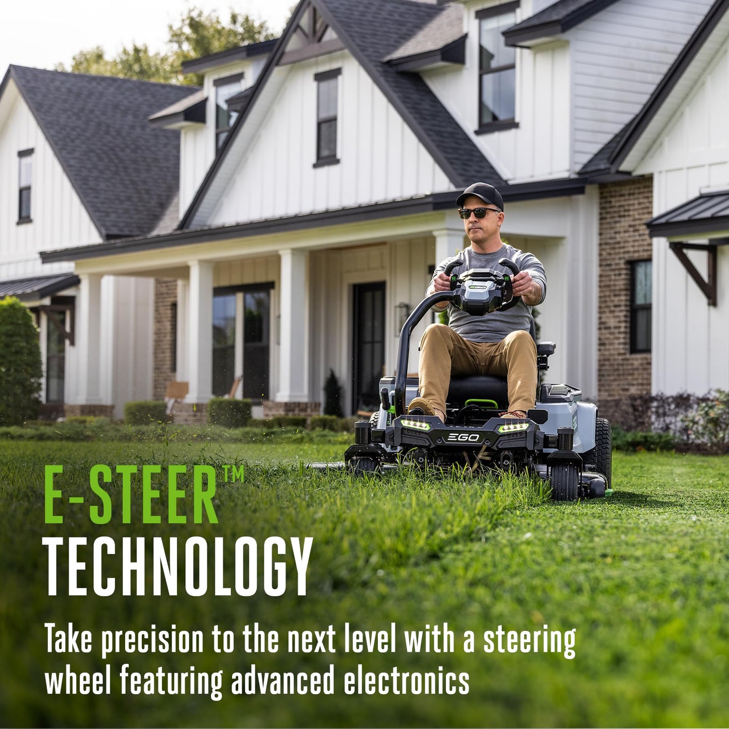 EGO POWER+ Z6 Zero Turn Riding Lawn Mower, 42" Deck, Includes (2) 56V 10.0Ah and (4) 56V 6.0Ah Batteries and 800W Charger - ZT4215S
