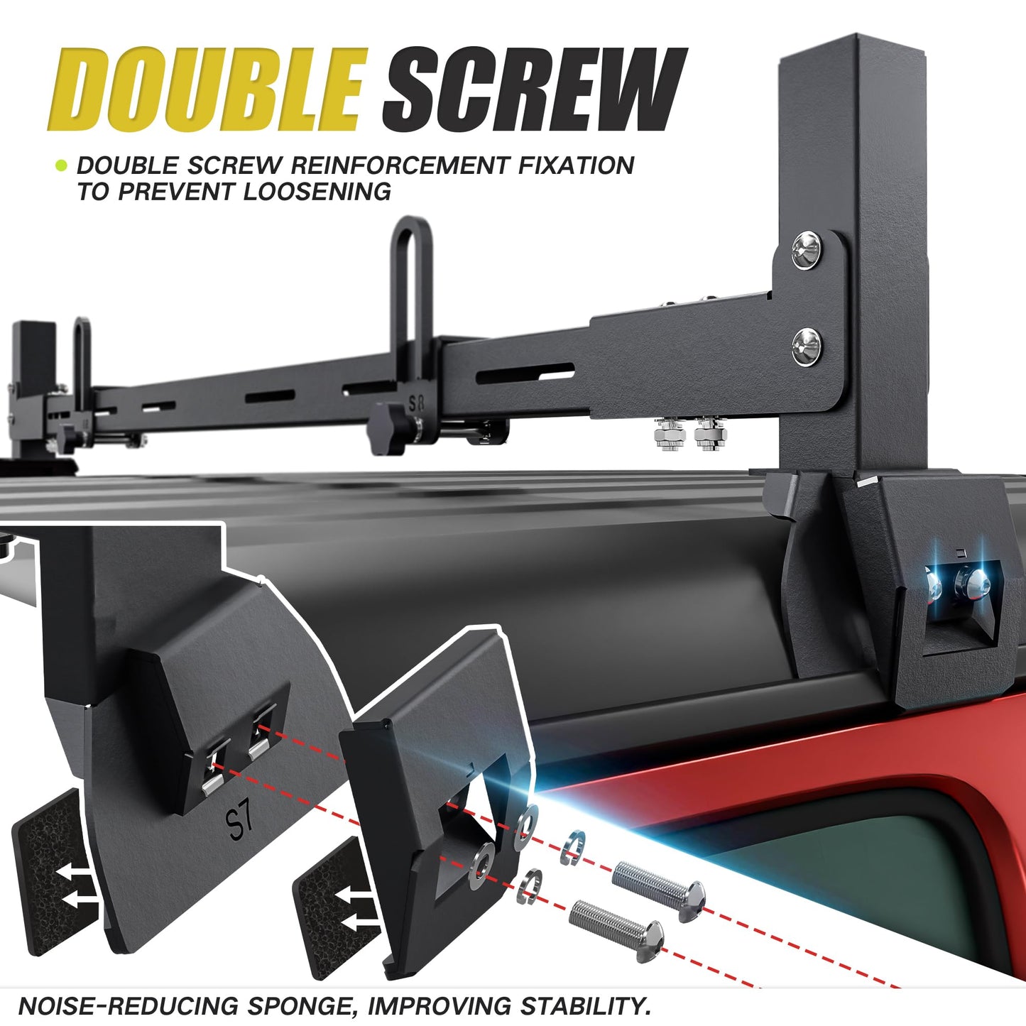 XOOKUN Heavy Duty Roof Rack Cross Bars Fit for Jeep Wrangler JL JK Gladiator JT 2007-2024,(2 & 4 Door) Steel Crossbars Rooftop Cargo Bag Kayak Bike Carrier