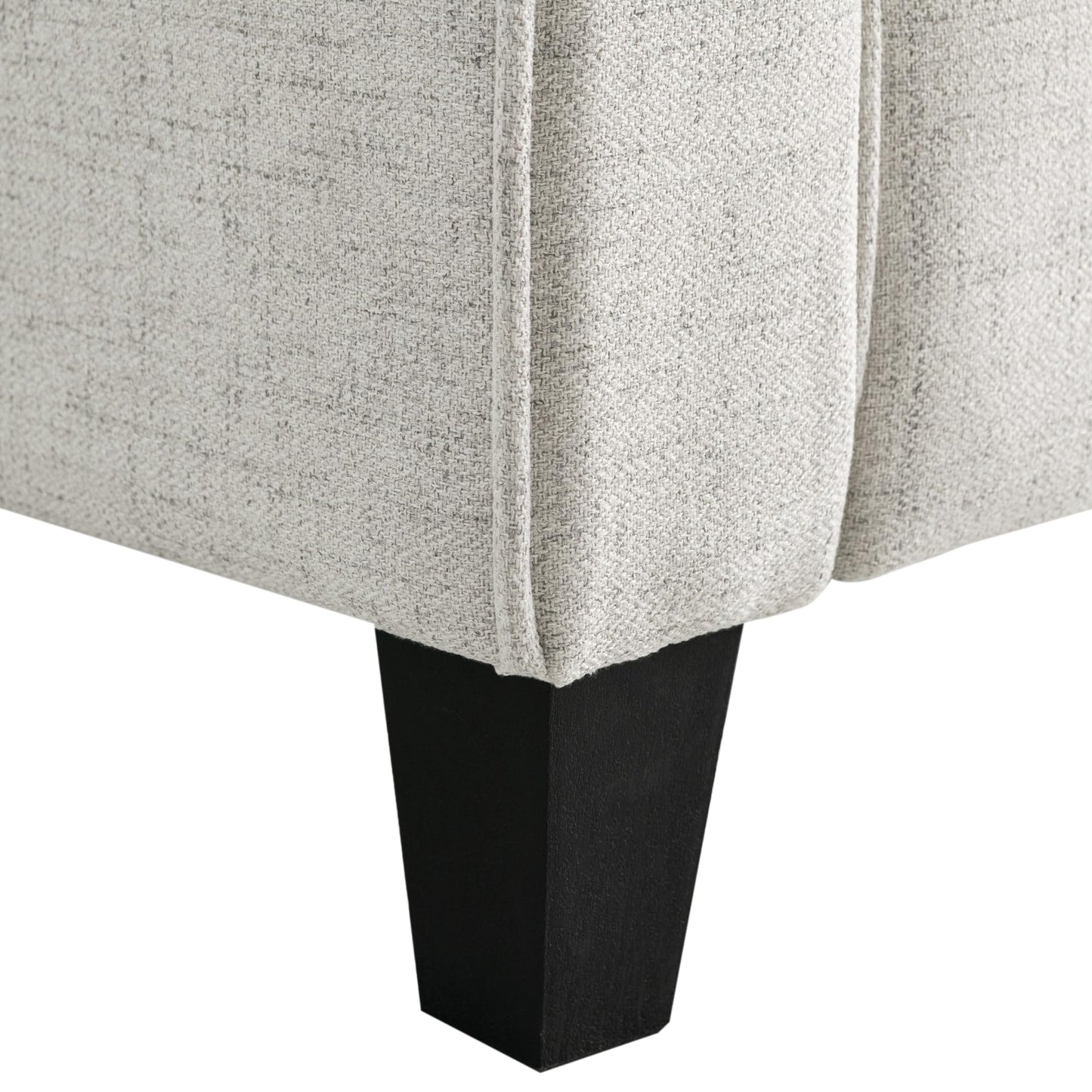 Studio Living Harrington 80.3" Sofa, Transitional Modern, Pocket Coil Comfort, Easy Assembly, Woven Fabric, Beige