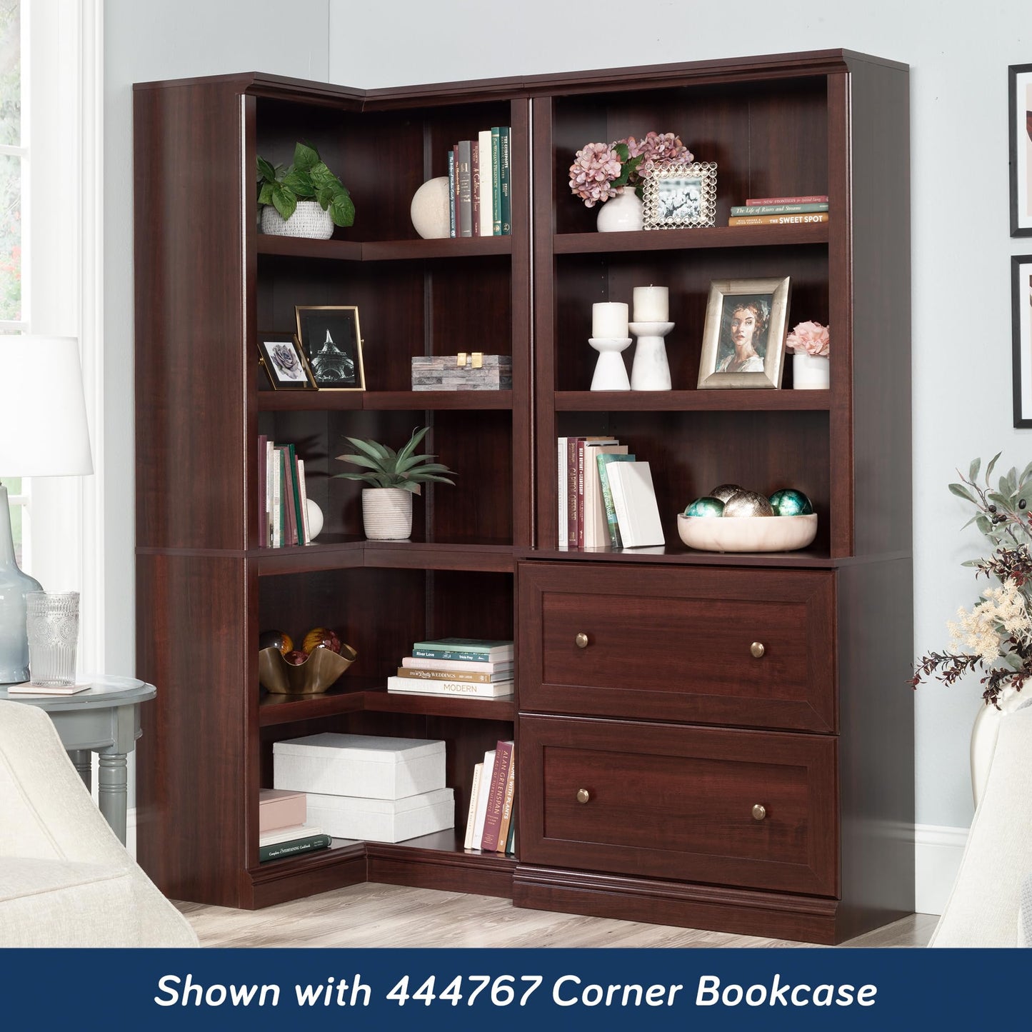Sauder Miscellaneous Storage Bookcase, Select Cherry Finish