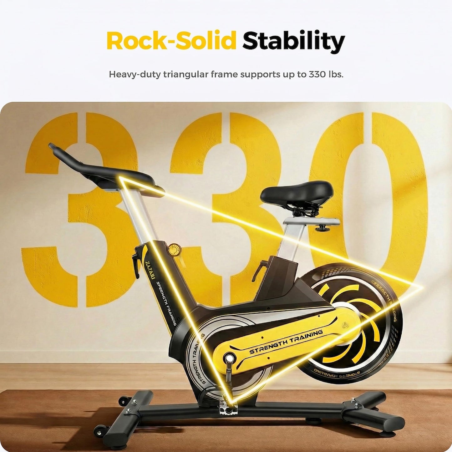 ZAZARI Compact Magnetic Exercise Bike, Black