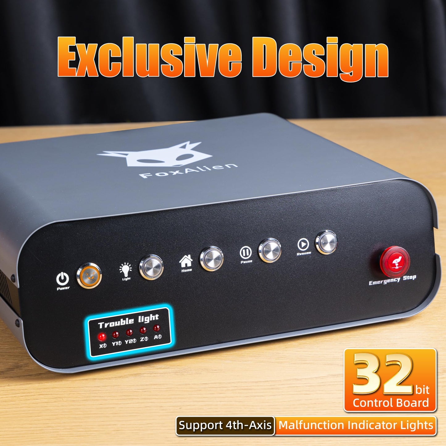 FoxAlien XE-Ultra Core Desktop CNC Router Machine, 17x17in Active Area with NEMA 23 Closed-Loop Stepper Motor, Large Benchtop Engraving & Milling Machine for Wood, Aluminum, Carbon Fiber DIY Projects