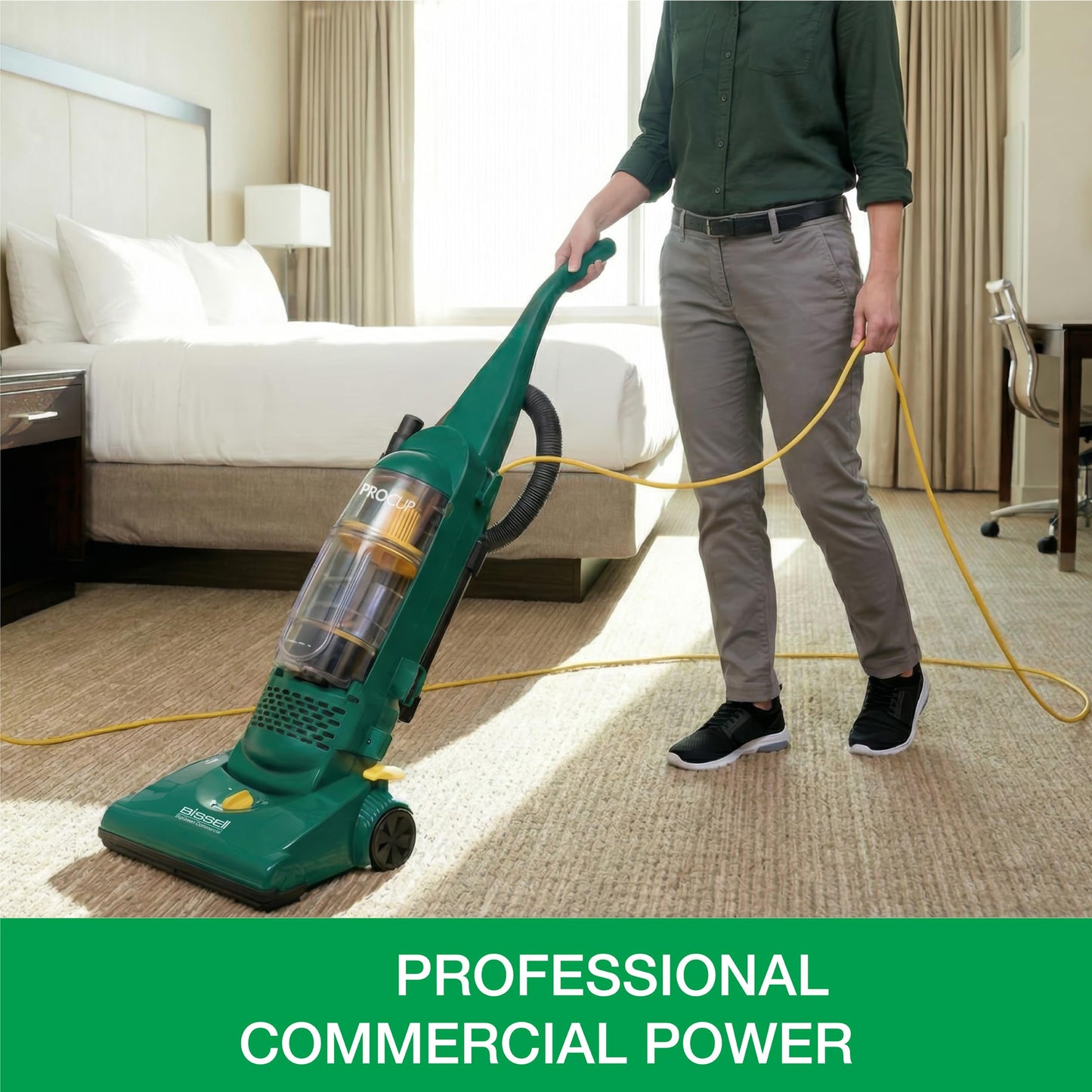 Bissell Commercial BGU1937T Pro Cup Bagless Upright Vacuum with On-Board Tools