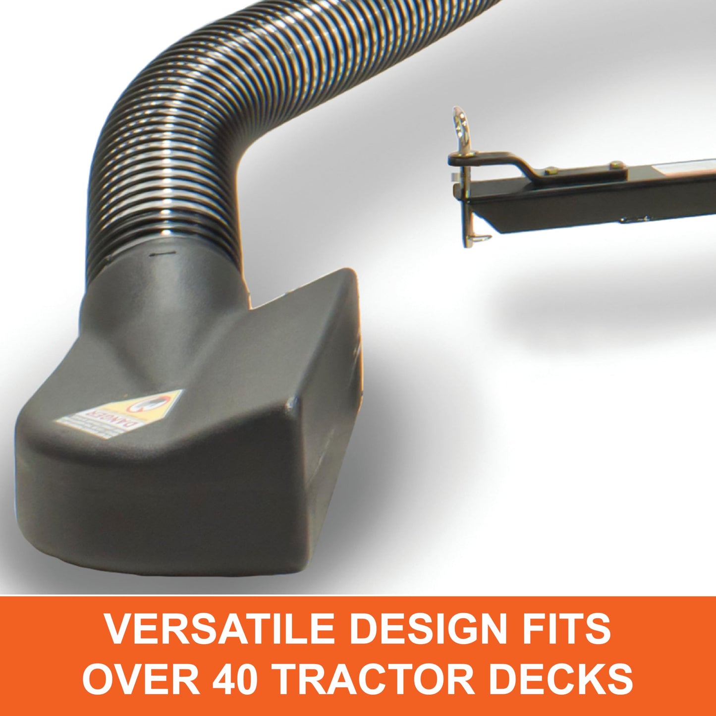 Agri-Fab Chip-N-Vac Collection System, 32 Cu Ft Tow Behind Lawn Vacuum and Chipper with Deck Adapter and Clear Hose