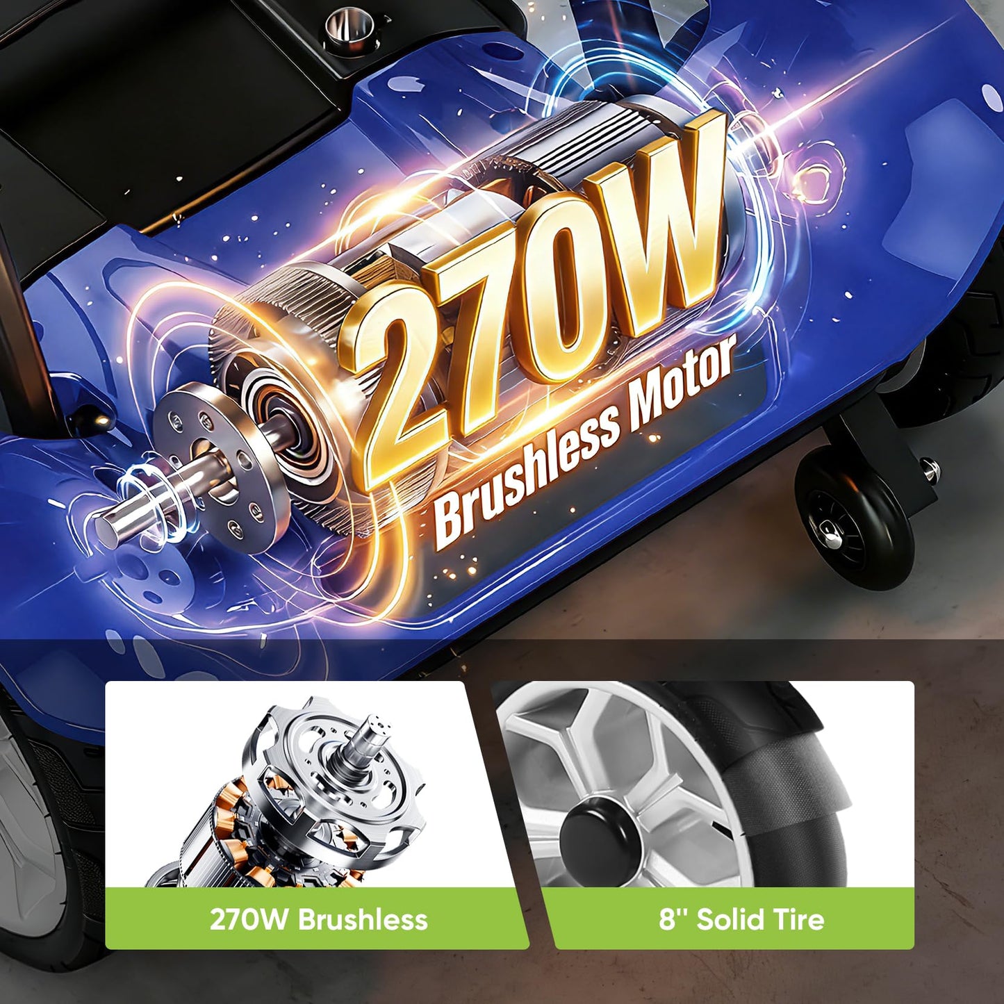 WheelWavi Mobility Scooters for Seniors, Light Weight 25 Miles Trave Foldable 4 Wheeler for Adults, Removable Lithium Battery, Scooter for Adults with 330 lbs Capacity LED Headlights
