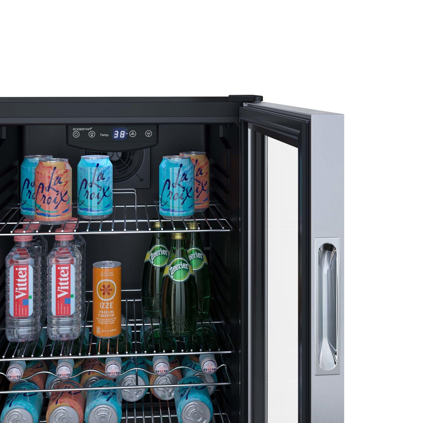 EdgeStar BWC121 19 Inch Wide 105 Can Capacity Extreme Cool Beverage Center - Stainless Steel