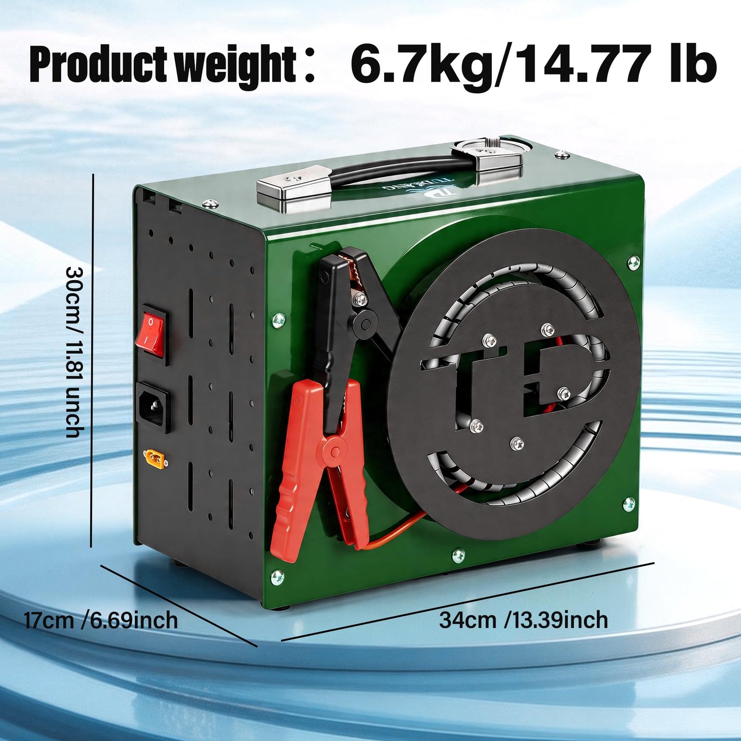 TUDIVING-Portable 4500Psi / 30Mpa Auto-Stop Air Compressor