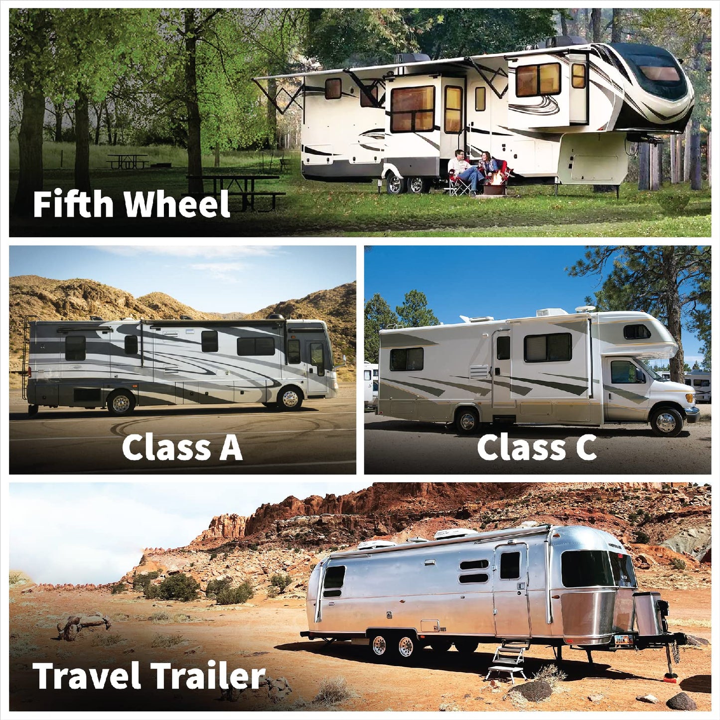 SnapPad Xtra (4-Pack) | Four-Point RV Leveling System Featuring 9” Round Jack Feet | Adds 61% Additional Surface Area for Stability, 5 lbs Per Pad & 11” Total Width | Must-Have RV Accessories