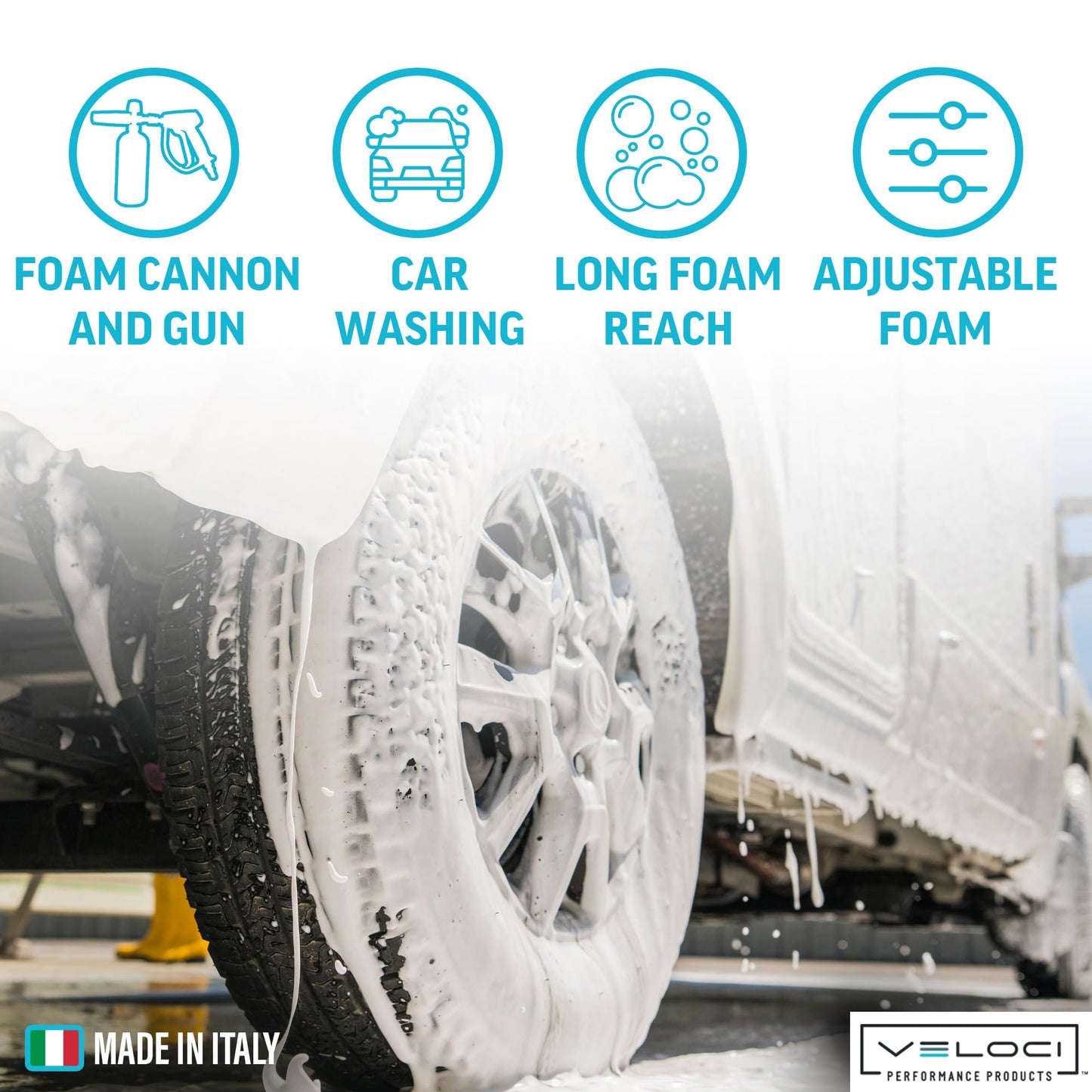 MTM Hydro PF22 Wide Mouth Foam Cannon Kit for Pressure Washer, Mezzo Switching Valve, SGS28 Trigger Gun and 16 oz Soap