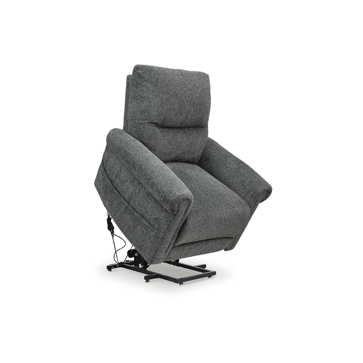 Signature Design by Ashley Aureta Recliner Chair, Power Lift with Heat and Massage, Easy‑Clean Next‑Gen Nuvella Upholstery, One‑Touch Control for Living Room Comfort