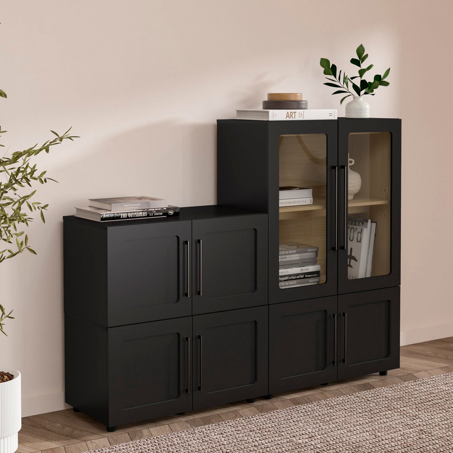 From the Tree Furniture 32 Inch Modular Sideboard Storage Cabinet with Soft-Close Doors | Buffet Accent Cabinet for Living Room, Entryway, Dining Room & Office | Scratch-Resistant Modern Design