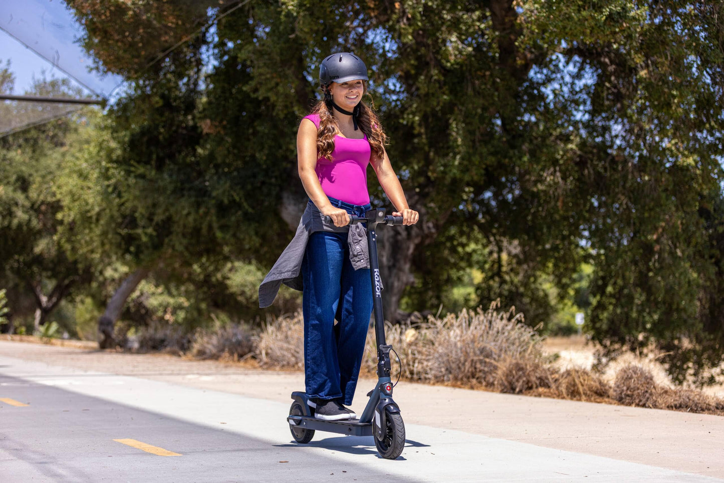 Razor C30 Electric Scooter – Up to 15.5 MPH with Cruise Control, Up to 13 Miles of Range, 300W Brushless Hub Motor, Foldable & Portable