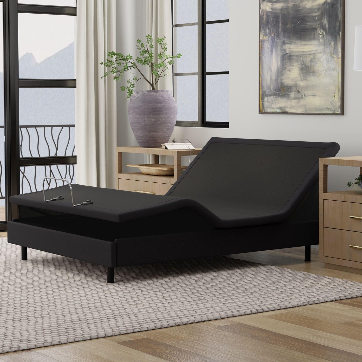 Hi Low Medical Adjustable Bed, Massaging with Voice Command (Queen)