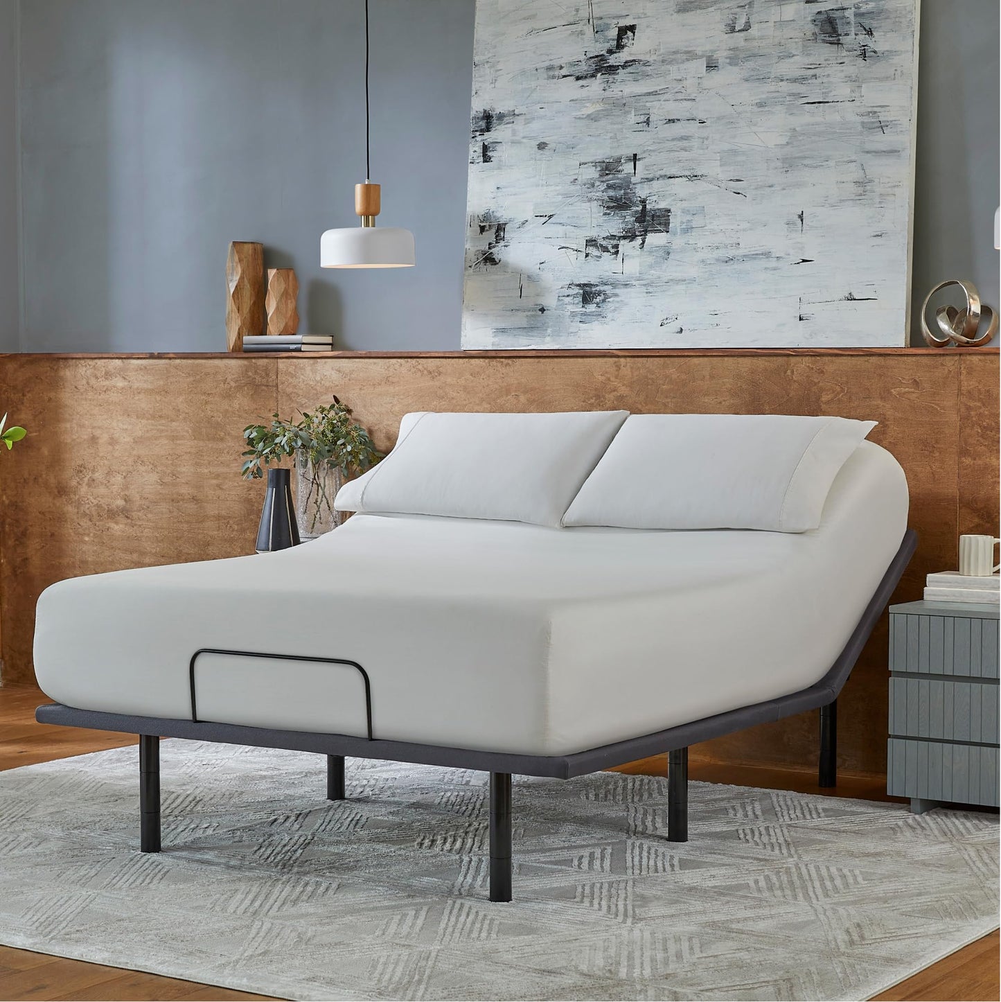 Beautyrest baselogic Level 2 Adjustable Base Bed Frame - Queen - Head and Foot Adjustability, Wireless Remote, Zero-Gravity Preset, and Foldable for Convenient Mobility and Storage