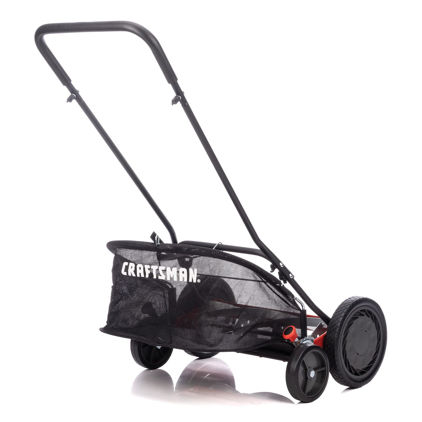 Craftsman 1816-18CR 18-Inch 5-Blade Push Reel Lawn Mower with Grass Catcher, Red