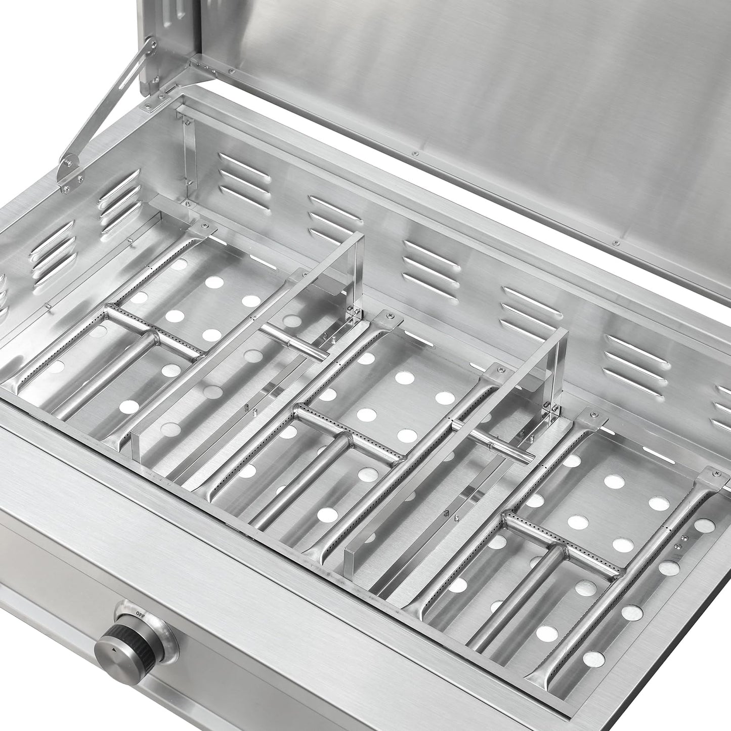 Stanbroil 36-Inch Built-In Liquid Propane Griddle, Premium 304 Stainless Steel 3 Burner Flat Top Grill for Outdoor Kitchen BBQ Island