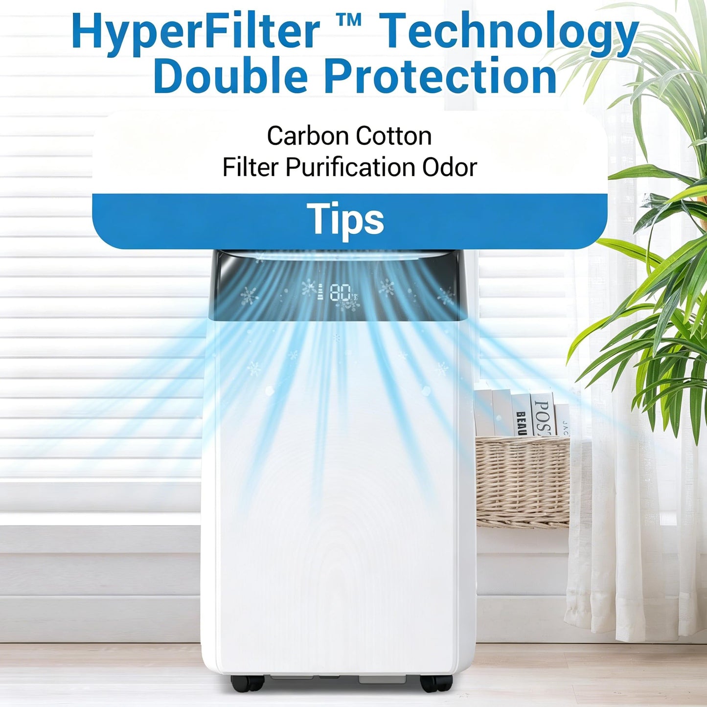 GarveeHome Portable Air Conditioner 12000 BTU, 3-in-1 AC Unit with Cool, Fan, Dehumidifier for Rooms Up to 550 Sq.ft, Ultra Quiet 48dB Portable AC with Window Kit, Remote, 24H Timer, Self-Evaporation
