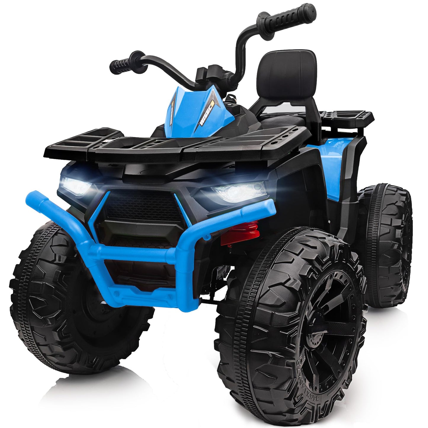 Hikiddo Kids ATV 4 Wheeler, 24V Ride On Toys Car for Big Kids with 400W Motor, 2 Seater - Blue