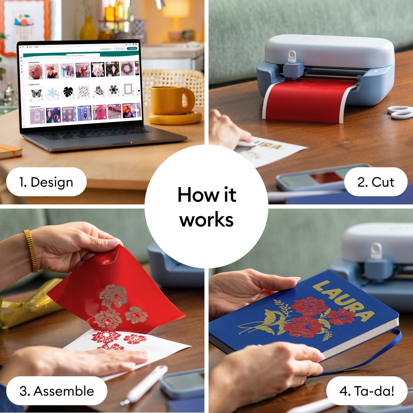 Cricut Joy 2 Rainbow Essential Bundle – Compact Smart Cutting Machine with Smart Vinyl, Smart Iron-On, Cardstock, Insert Cards & Printable Vinyl – Create Up to 75 Projects