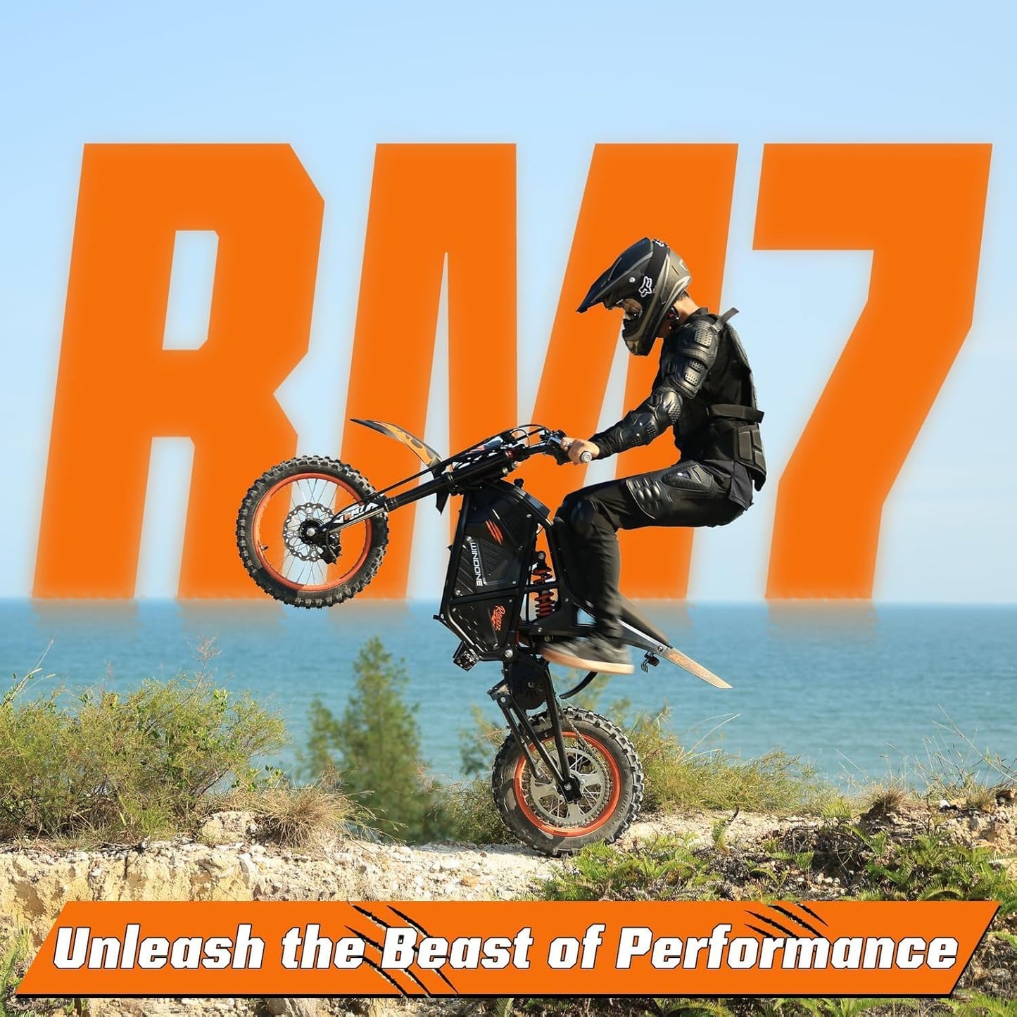WindoneRide RM7 Electric Dirt Bike for Adults & Teens, 2200W Peak Ebike, 48V 22.4Ah, 36.9 MPH, 45 Miles, 14"/12" Tire Off-Road Electric Motorcycle, Dual Hydraulic Brakes, Fit Age 13+, Neon Green