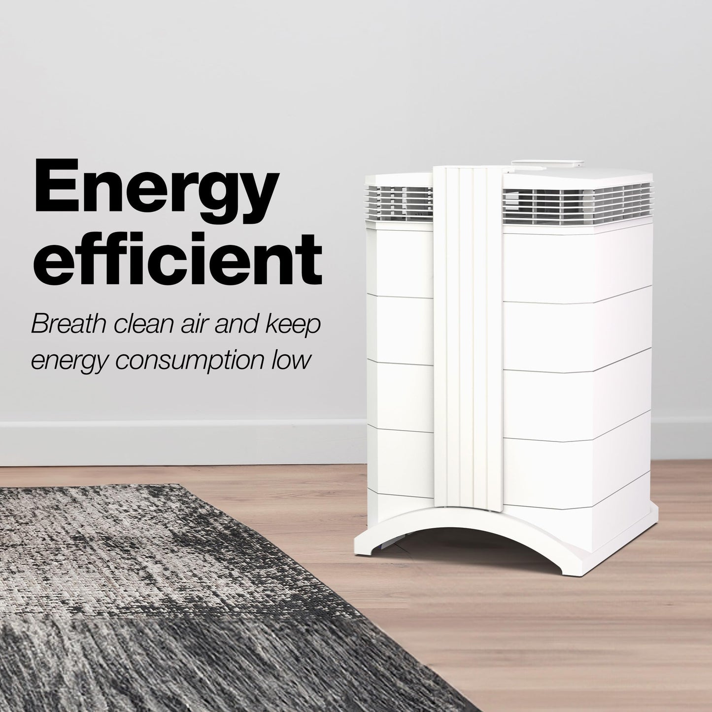 IQAir HealthPro Compact XE Air Purifier - Compact HyperHEPA Filtration for Rooms up to 1240 sq ft - Allergens, Smoke, Dust, Mold, Pet Dander, Swiss Made, WiFi Enabled