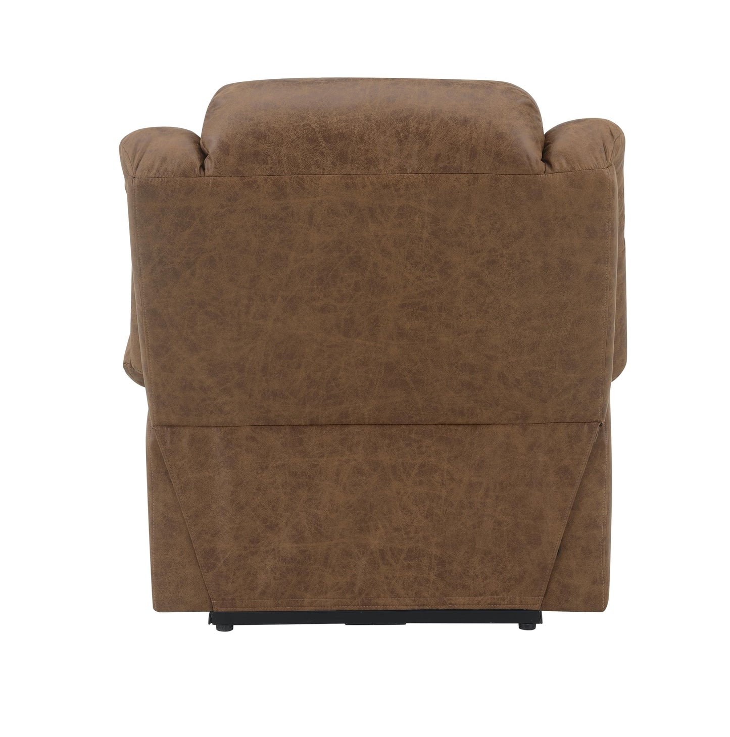 Acme Omarion Faux Leather Power Recliner with Lift/Heating and Massage in Brown