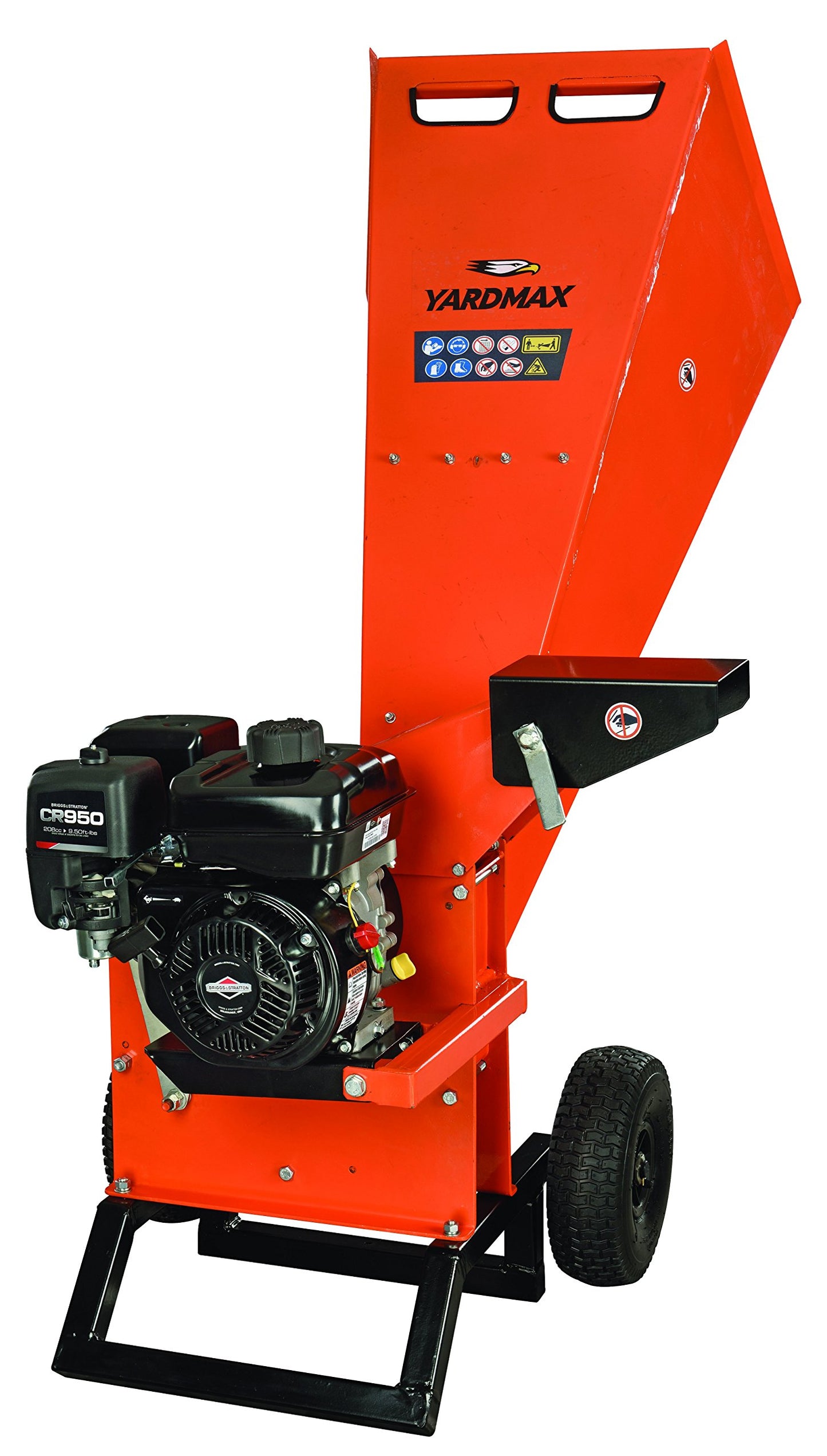 YARDMAX YW7565 Chipper Shredder, 3" Diameter, Briggs & Stratton, CR950, 6.5HP, 208cc