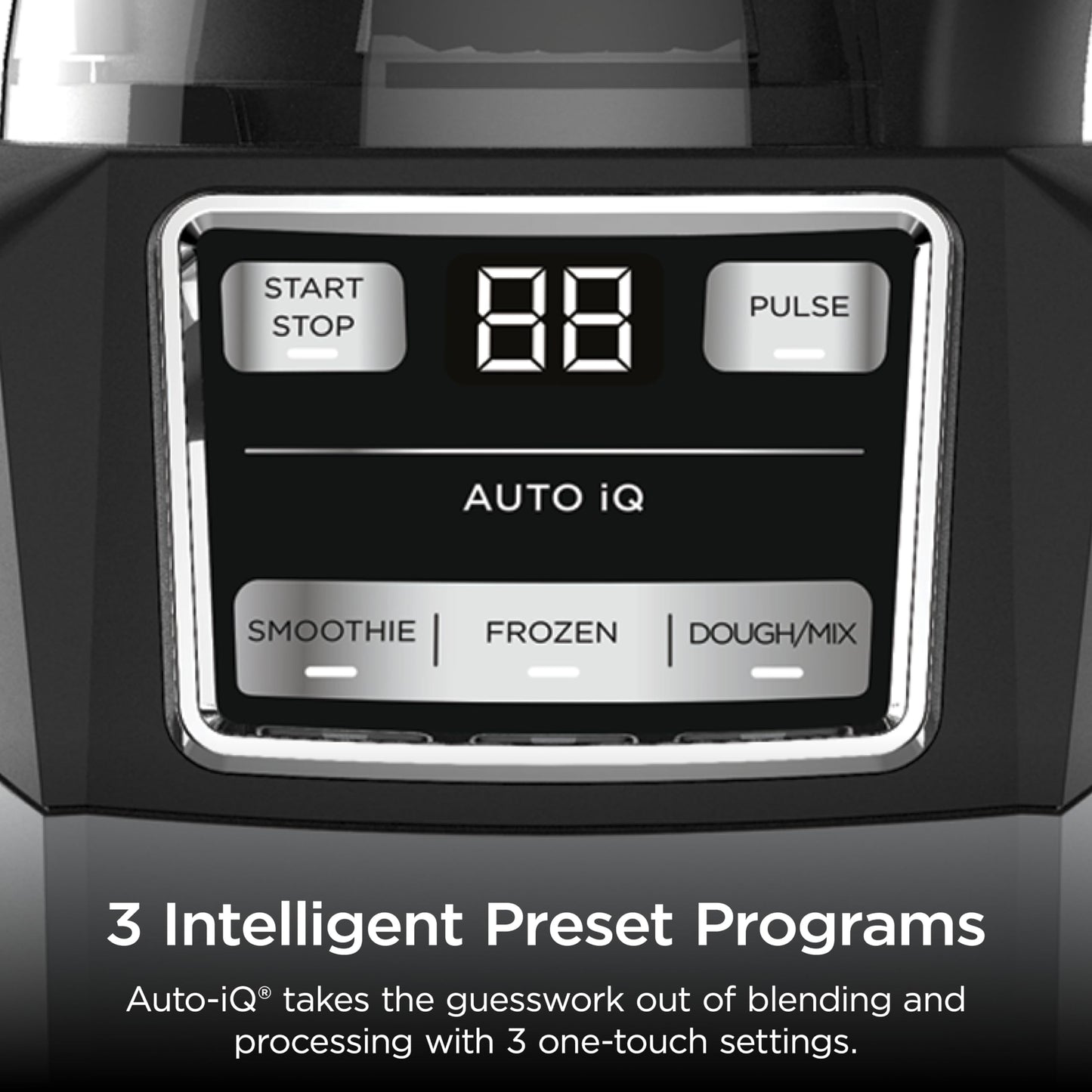 Ninja Blender, Compact Kitchen System, 1200W, 3 Functions for Smoothies, Dough & Frozen Drinks with Auto-IQ, 72-oz.* Blender Pitcher, 40-oz. Processor Bowl & 18-oz. Single-Serve Cup, Grey, AMZ493BRN