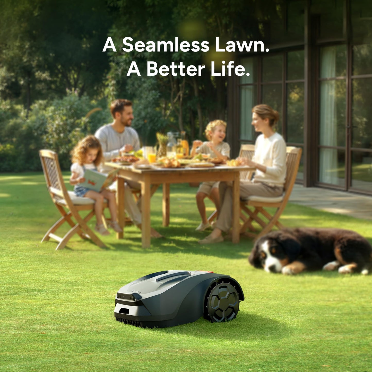 iGarden R55 Robot Lawn Mower Wire Free, NetRTK & Stereo Vision Robot Mower