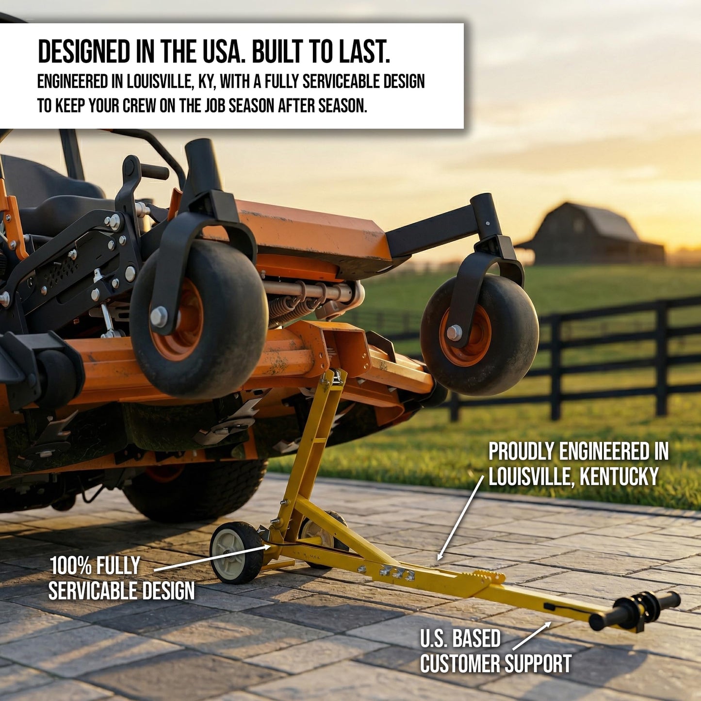 Jungle Jim's Jungle Jack V2 Mower Jack - Lift Most Mowers, Even ZTRs - 800 Pound Capacity!