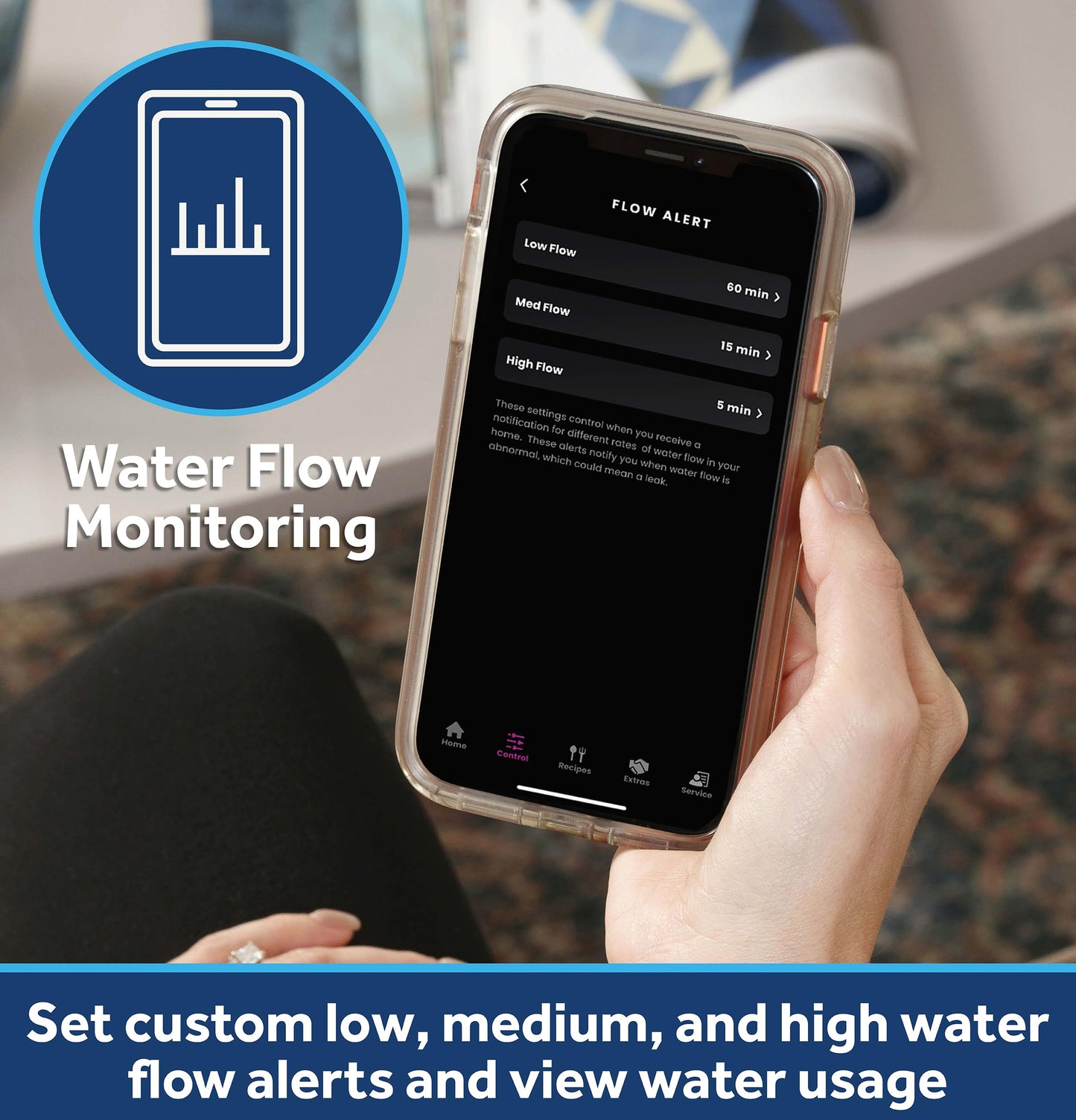 GE Smart Water Softener, 35,000 Grain, Reduce Hard Minerals to Whole House, Built-in WiFi with Water Flow Alerts, Soft Water for Shower, Appliances, and Plumbing, GXSH35W