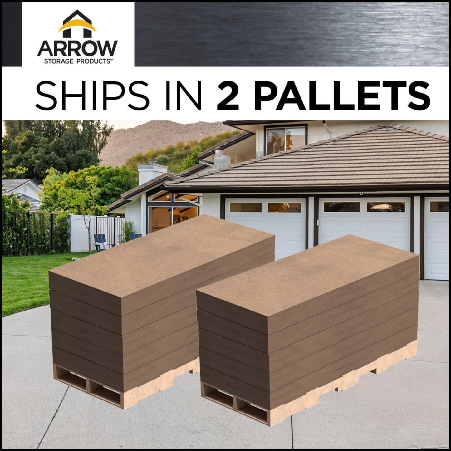 Arrow Carports Galvanized Steel Carport, with 1-Sided Enclosure, Compact Car Metal Carport Kit, 10' x 29' x 7', Eggshell