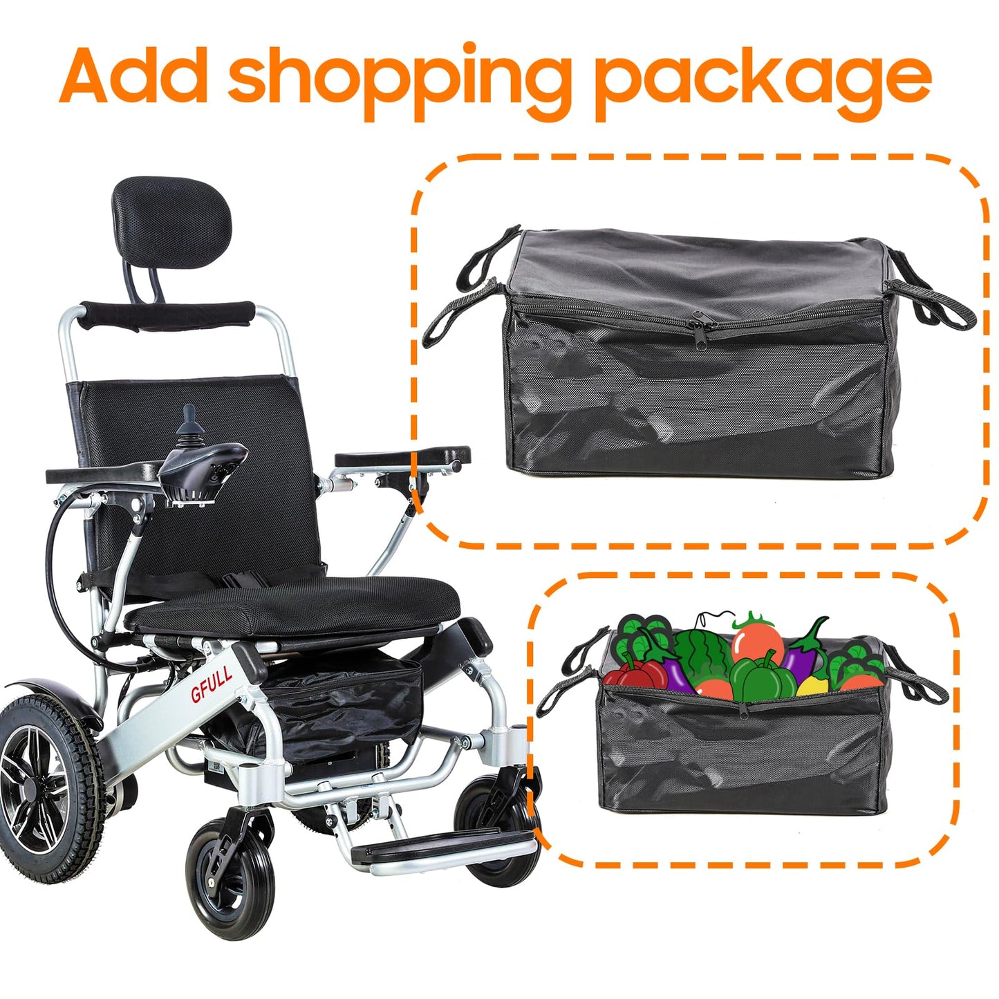 Electric Wheelchairs for Adults, Heavy Duty 66lbs 20" Wider Seat Aluminum Foldable Motorized Wheelchair with 12Ah Batteries & Dual Motors, 20 Miles Long Range 330 lbs Large Tire for Home, Park