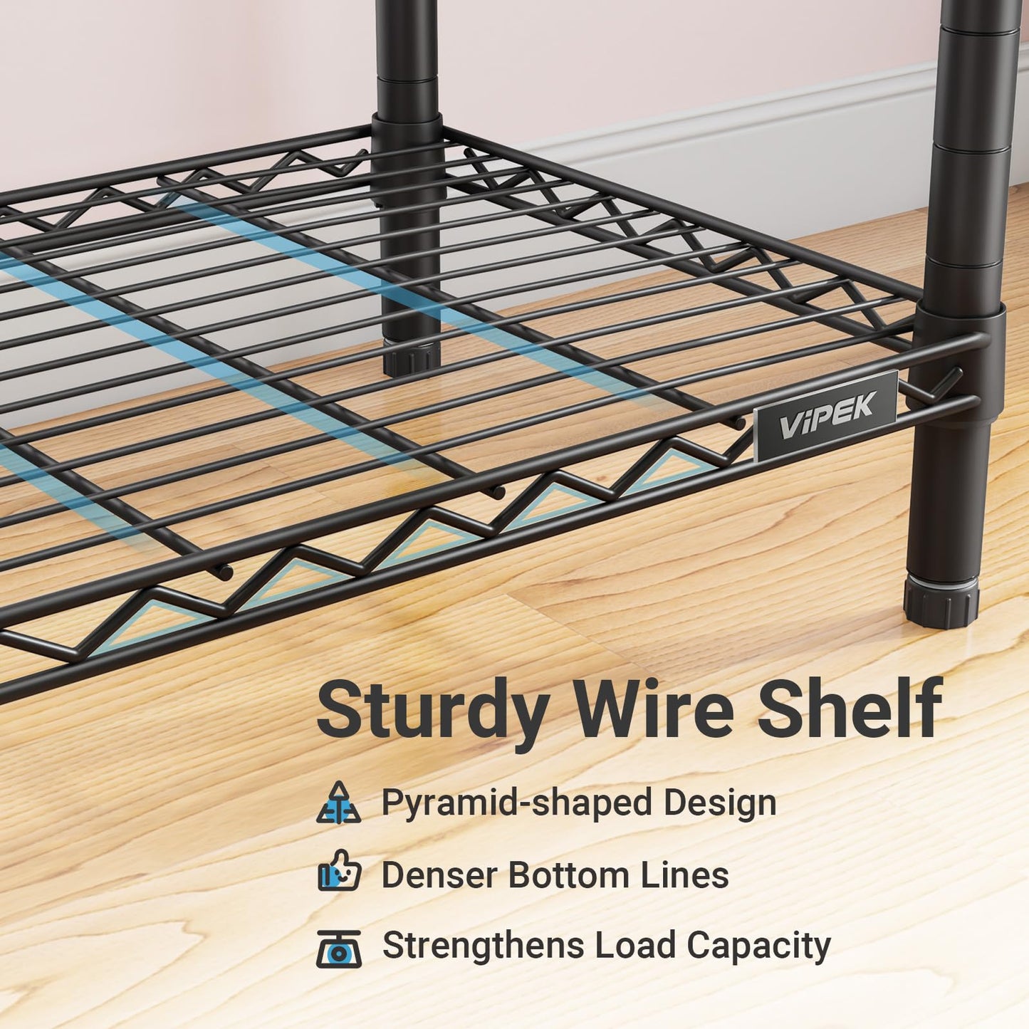 VIPEK V5C Heavy Duty Covered Clothes Rack Portable Closet Rack, Black Metal Clothing Rack with Black Upgarded Polyester Cover, Adjustable Custom Freestanding Closet Wardrobe, Max Load 800LBS