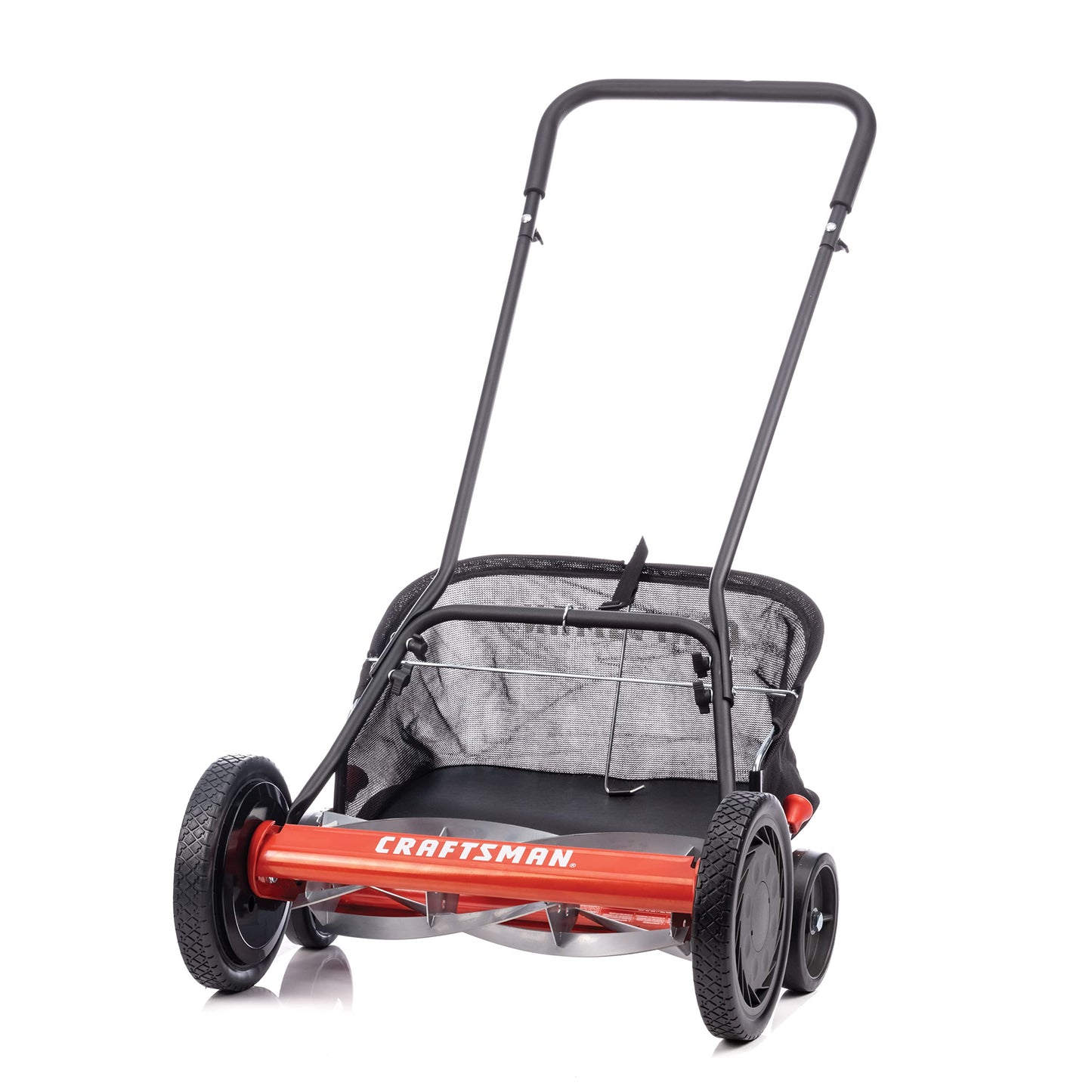 Craftsman 1816-18CR 18-Inch 5-Blade Push Reel Lawn Mower with Grass Catcher, Red