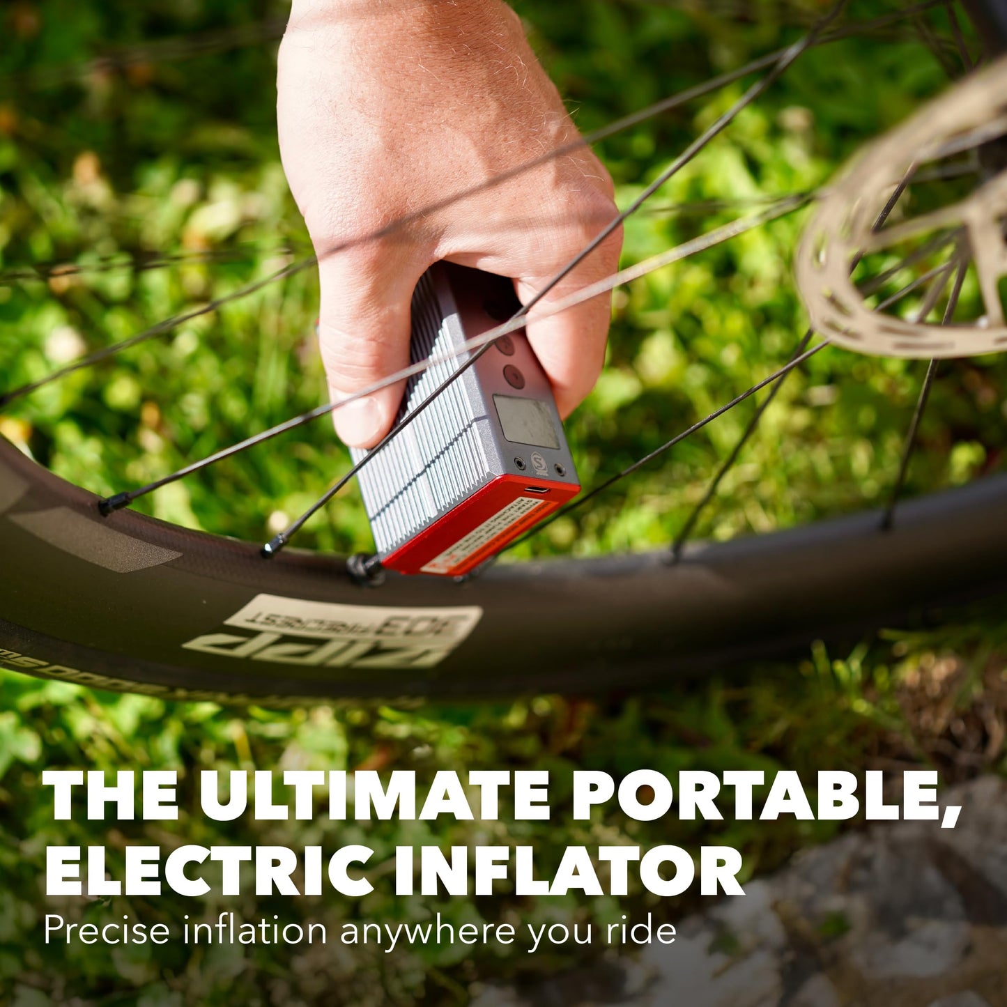 SILCA ELETTRICO Ultimate Electric Bike Pump - 100 PSI Digital Bicycle Tire Pump with Auto Shut-Off, USB-C Rechargeable, Ultra-Light & TSA-Compliant for Travel - Universal Compatibility