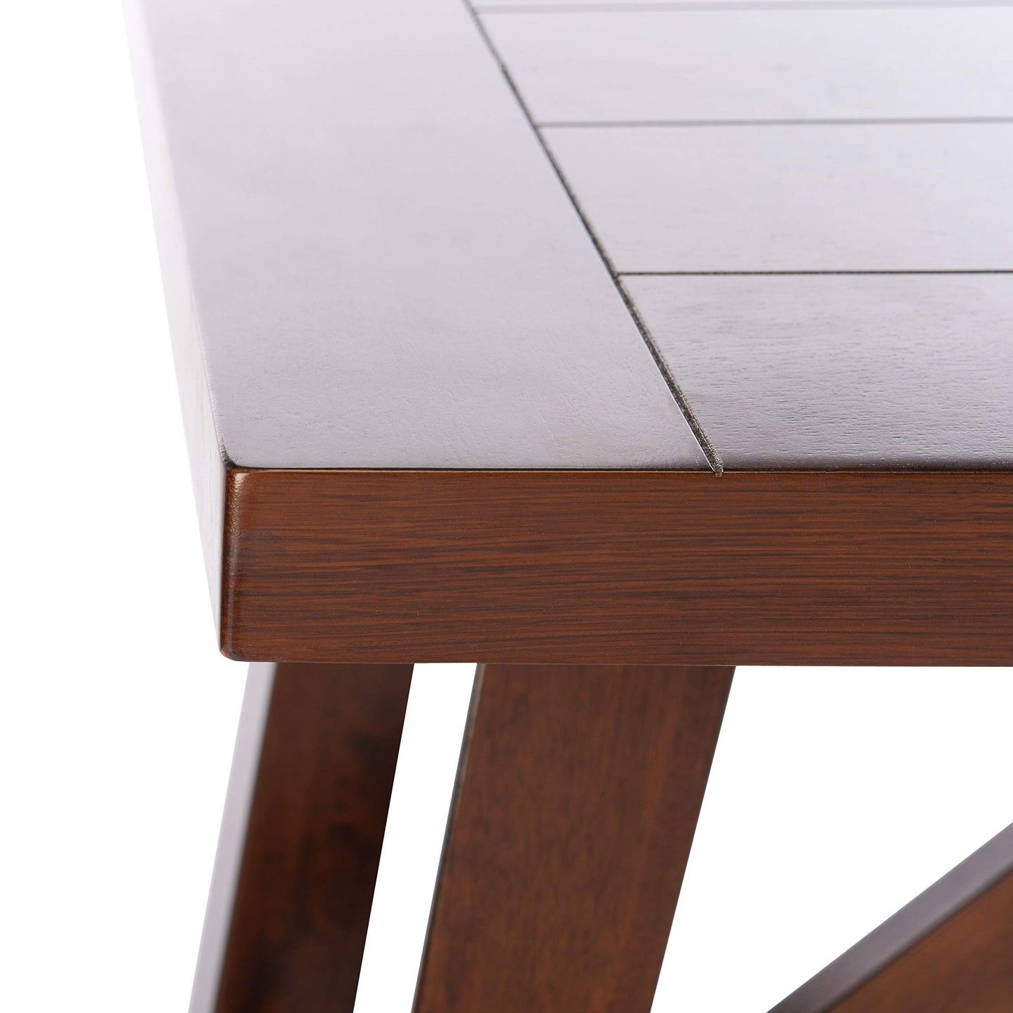 SAFAVIEH Home Collection Ainslee Brown Rectangle Dining Table