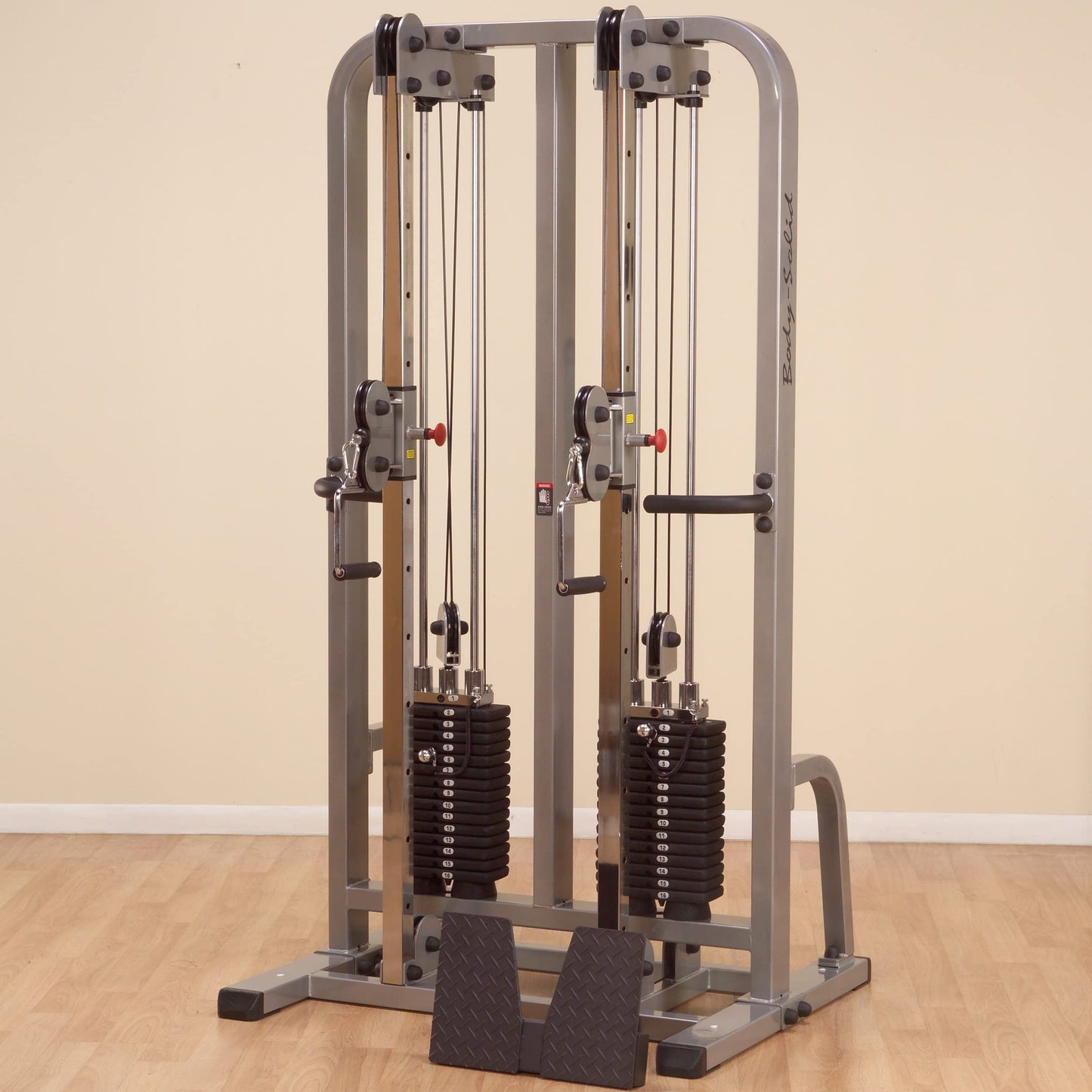 Body-Solid (SDC2000G/1) Pro Club Line Dual Cable Column Machine for Home Gym, Functional Training with Dual Weights Stack & Pulley Cable Workout Machines for Strength Training
