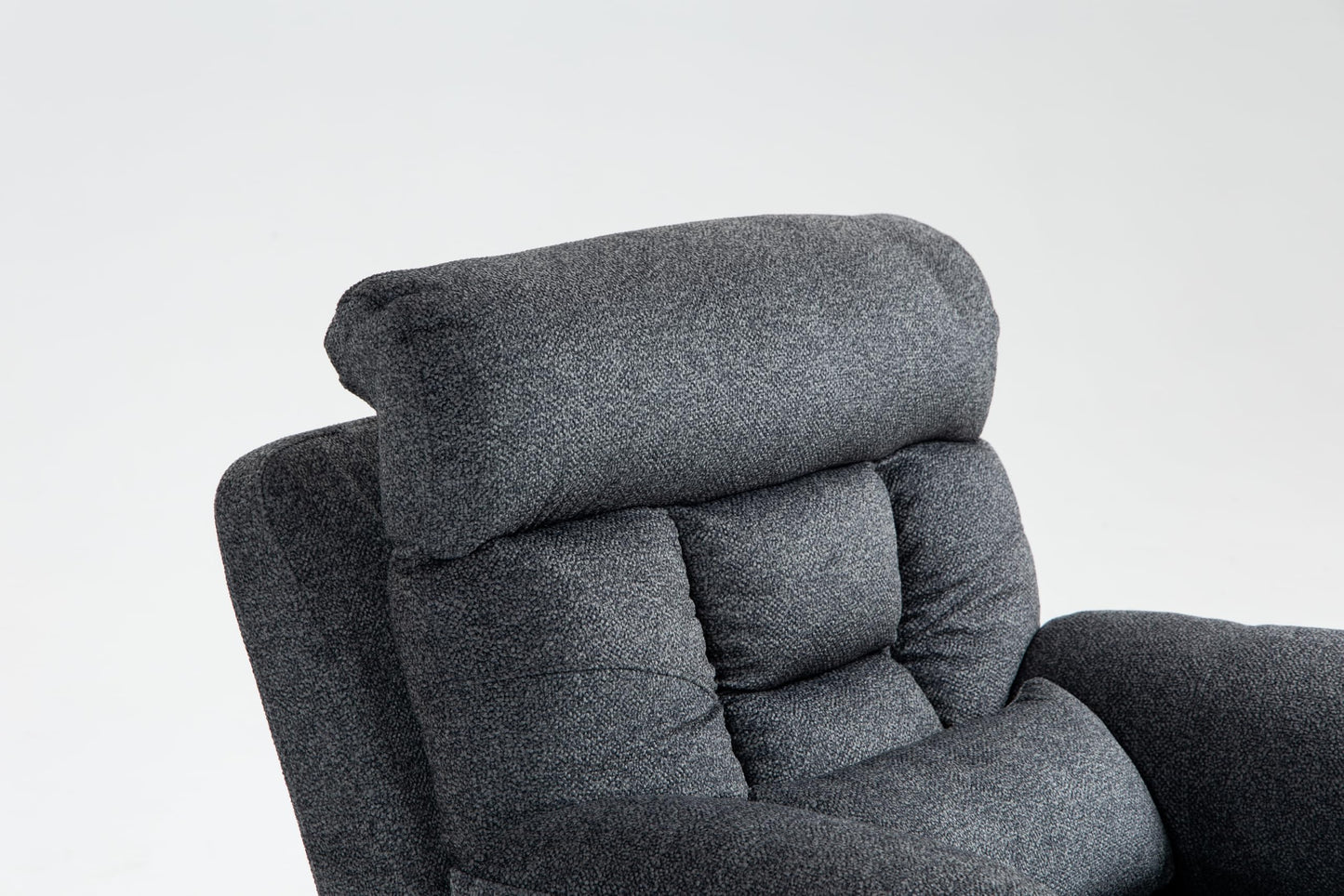 GDFStudio Oversized Power Lift Recliner Chair with 4 OKIN Motors Heat and Massage Lay Flat Electric Reclining Sofa Chair with Cup Holders Side Pockets Dual Remote Controls, Grey