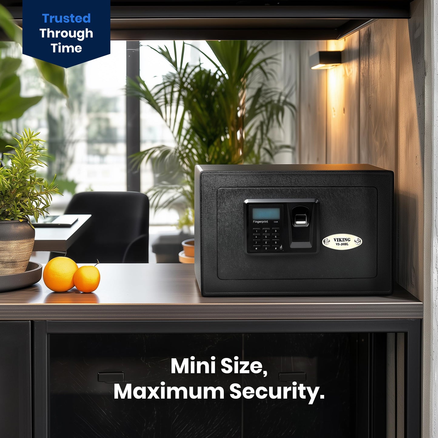 Viking Security Safe VS-20BLX Heavy Duty Mini Biometric Fingerprint