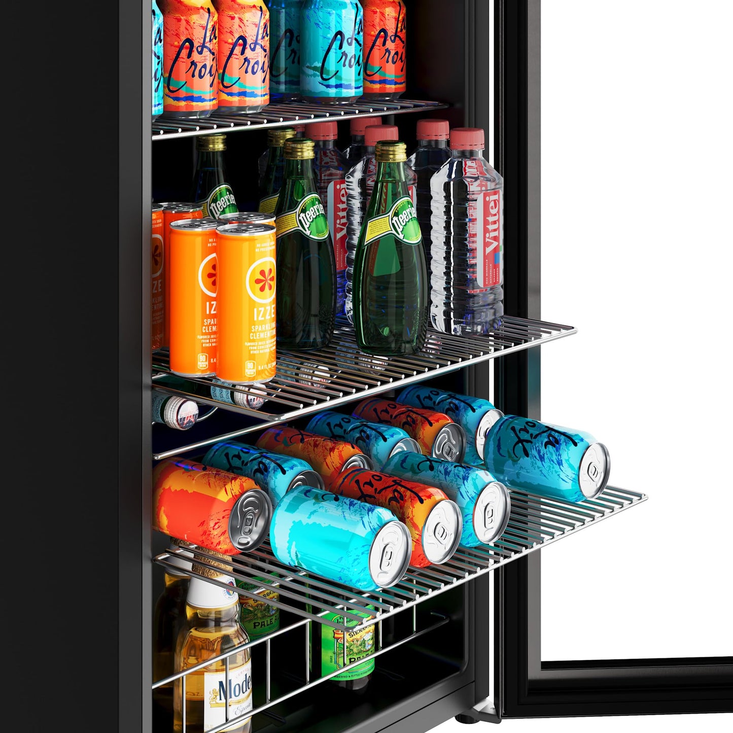 EdgeStar BWC121 19 Inch Wide 105 Can Capacity Extreme Cool Beverage Center - Stainless Steel