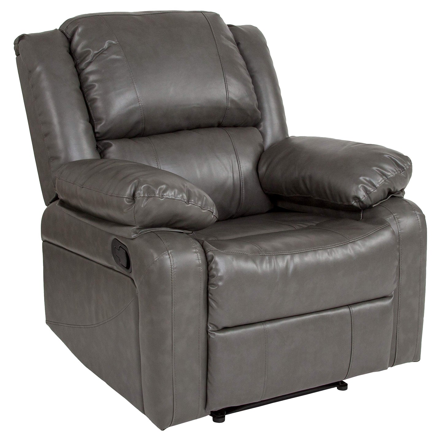 Flash Furniture Harmony Series Gray LeatherSoft Recliner