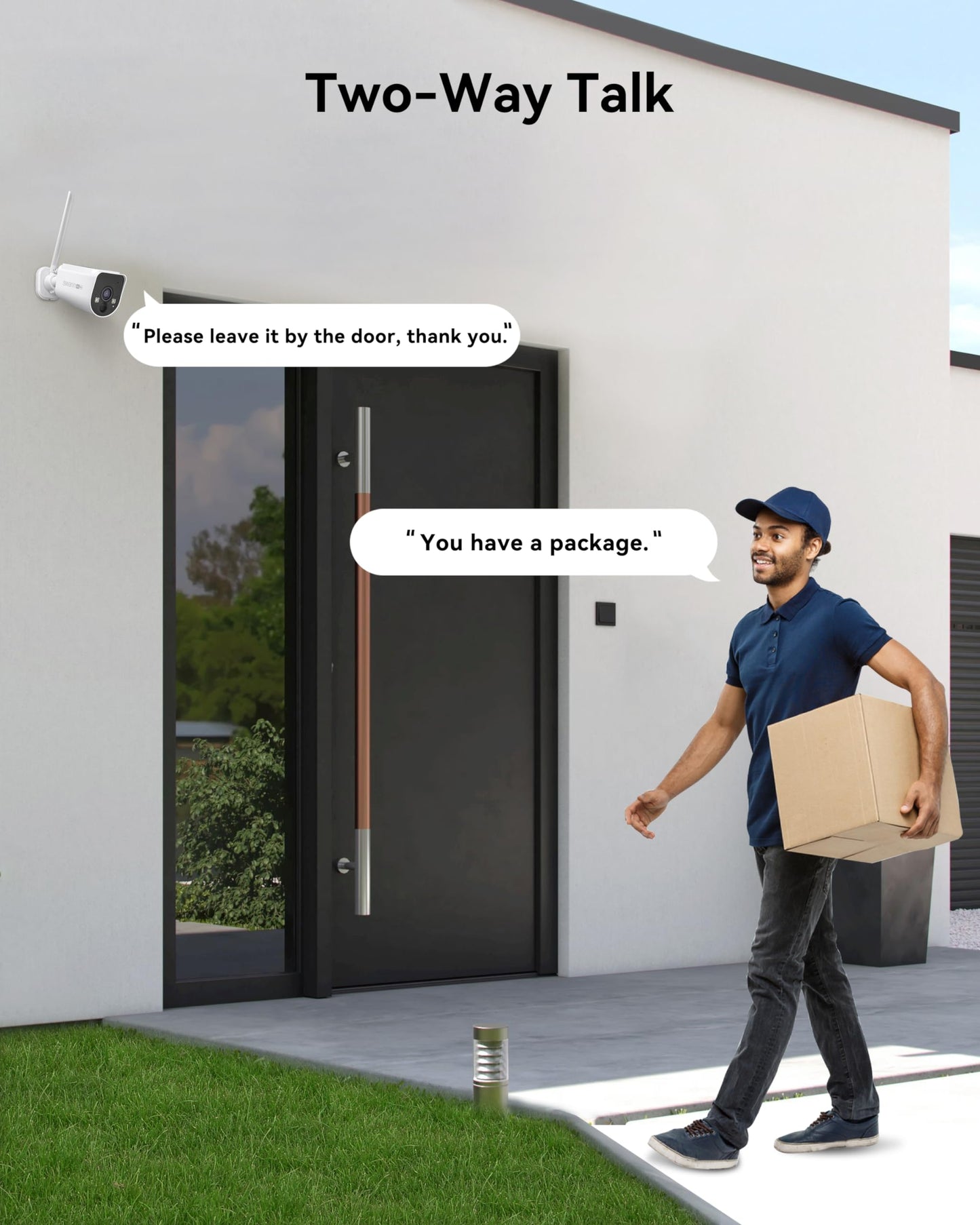 Swann MaxRanger4K™ Solar Wireless Security Camera System, 2-Pack 4K Cameras, Longest Range Wi-Fi HaLow™ up to 2000ft, Built-in Solar Panels, Local Storage, No Monthly Fees
