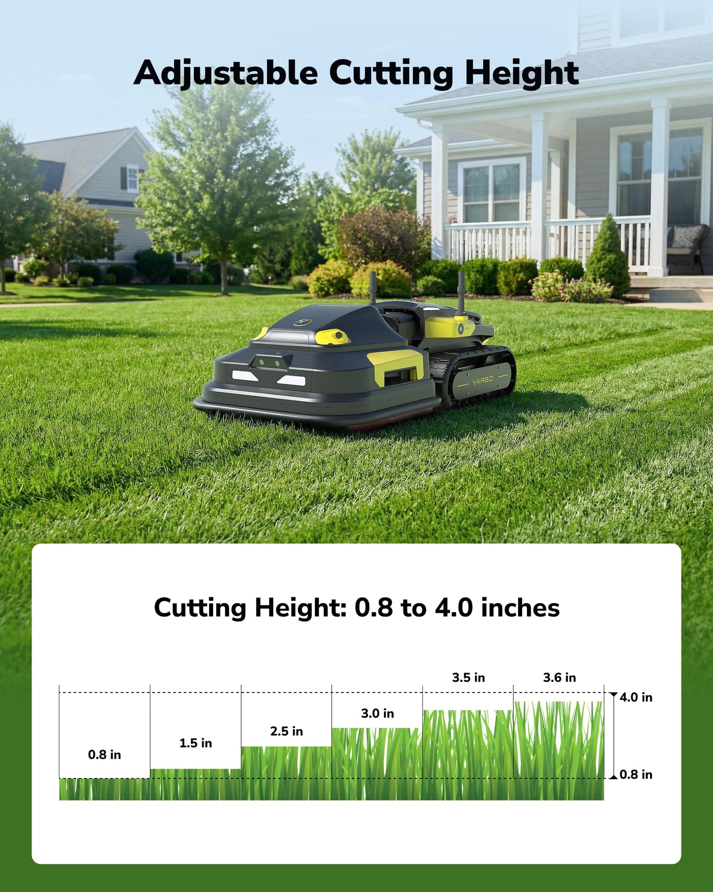 YARBO Robot Lawn Mower Pro and Snow Blower with Modular Design, Auto-Recharging, AI Multi-Zone Mapping & RTK GPS for Navigation