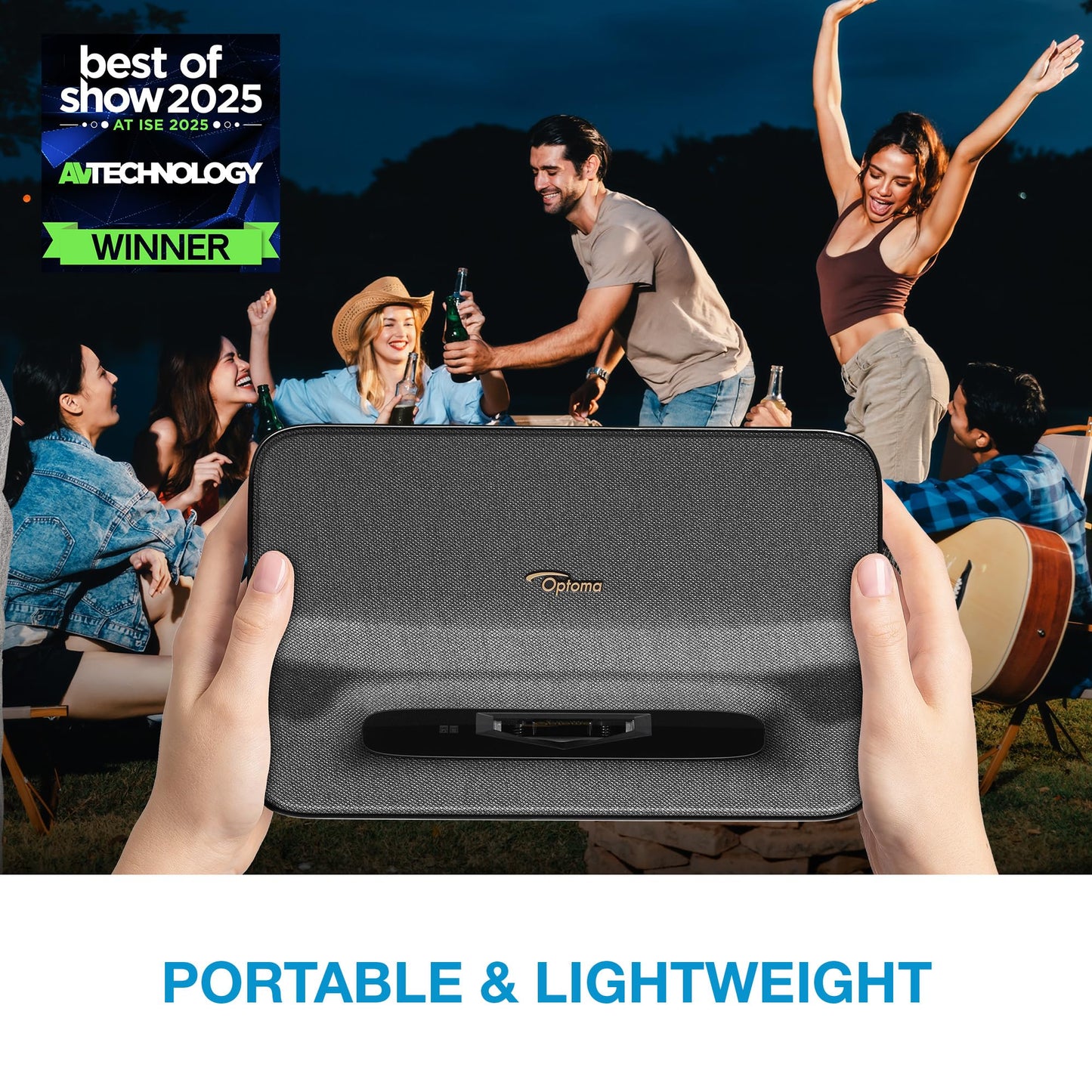 Optoma ML1080UST 1080p Photon Go Ultra Short Throw Full HD LED Triple Laser DLP Google TV Smart Projector