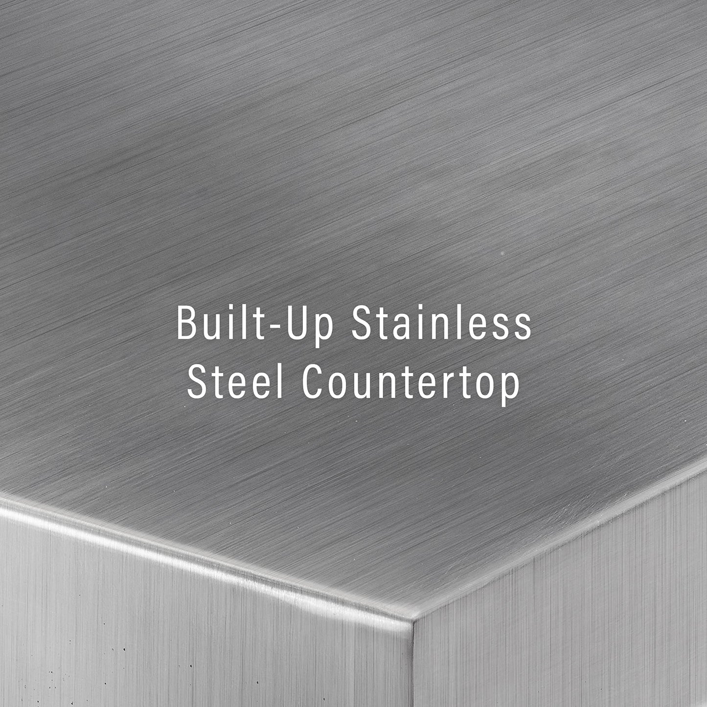 Crosley Furniture Silvia Stainless Steel Top Kitchen Island, Microwave Stand, Coffee Bar, with Shelves, Navy/Stainless Steel