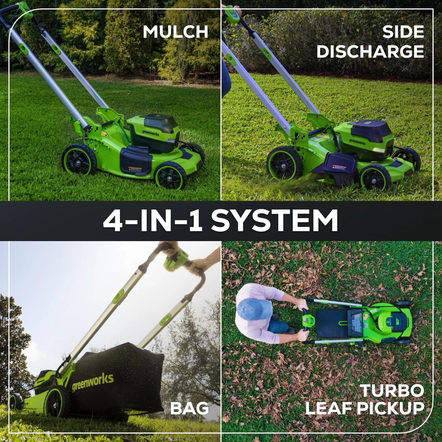 Greenworks 60V 21” Dual-Blade Self-Propelled Lawn Mower with (2) 5.0 Ah Batteries & Rapid Charger