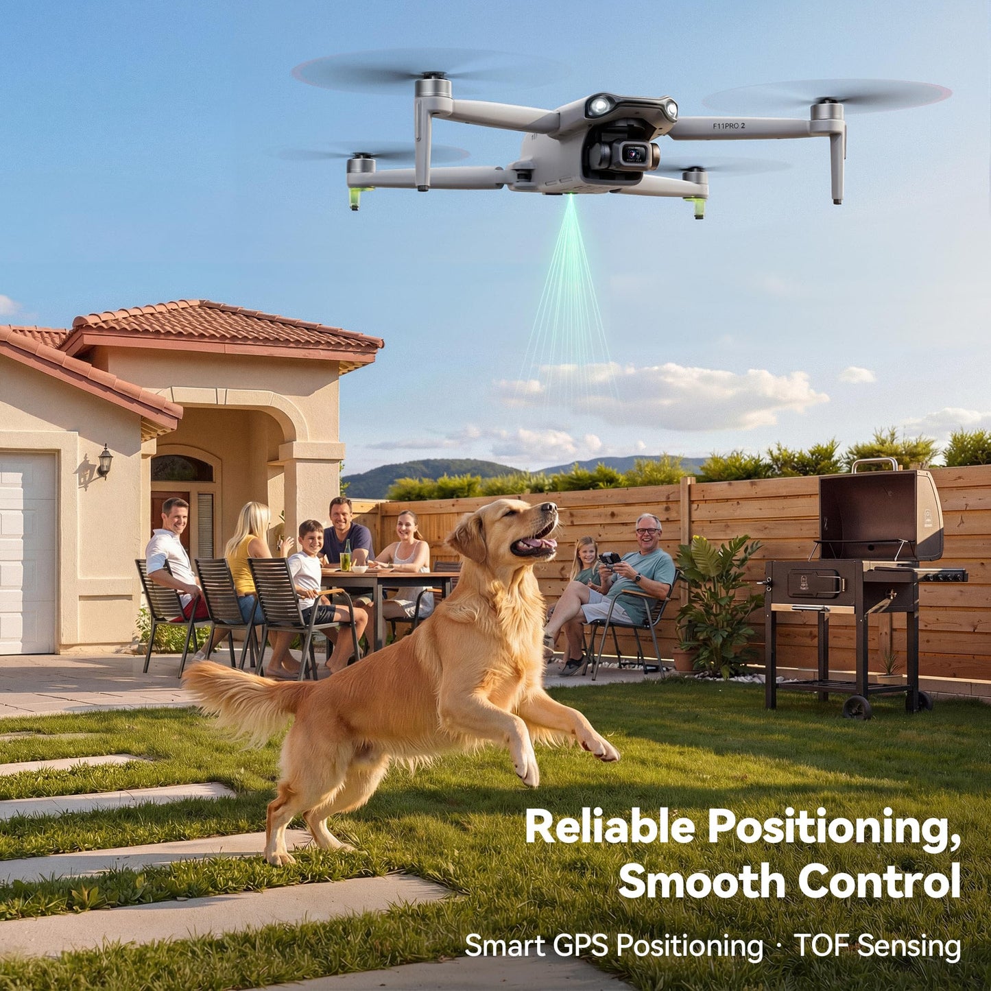 Ruko F11PRO 2 Drone with 6K Camera for Adults, 3-Axis Gimbal Stabilizer, 2 Batteries for 70-Min Flight Time, Long-Range Transmission, Auto Return & Beginner-Friendly, Ideal Tech Gift