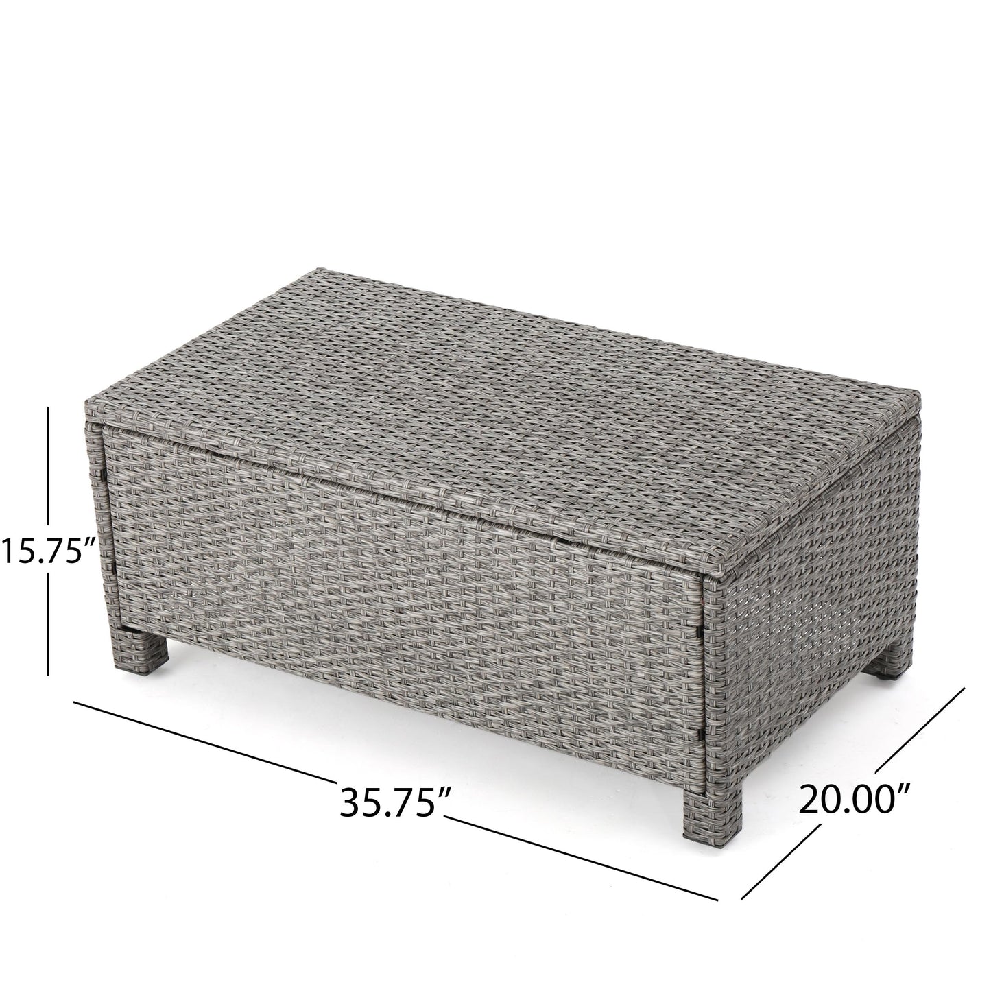 Christopher Knight Home Puerta Outdoor Wicker Patio Set with Water Resistant Cushions, 10-Pcs Set, Mix Black / Dark Grey